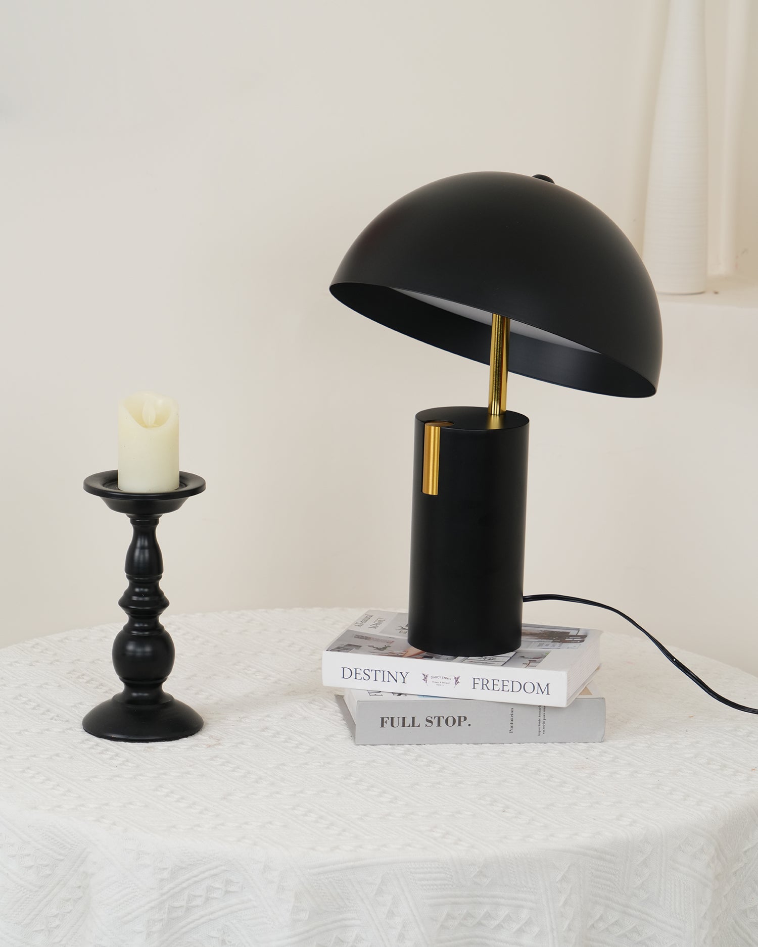 Modern Avo Table Lamp - LED Nightstand Light with USB Port, Adjustable Brightness for Bedroom, Living Room, Office - Warm White & Cool White Light Modes