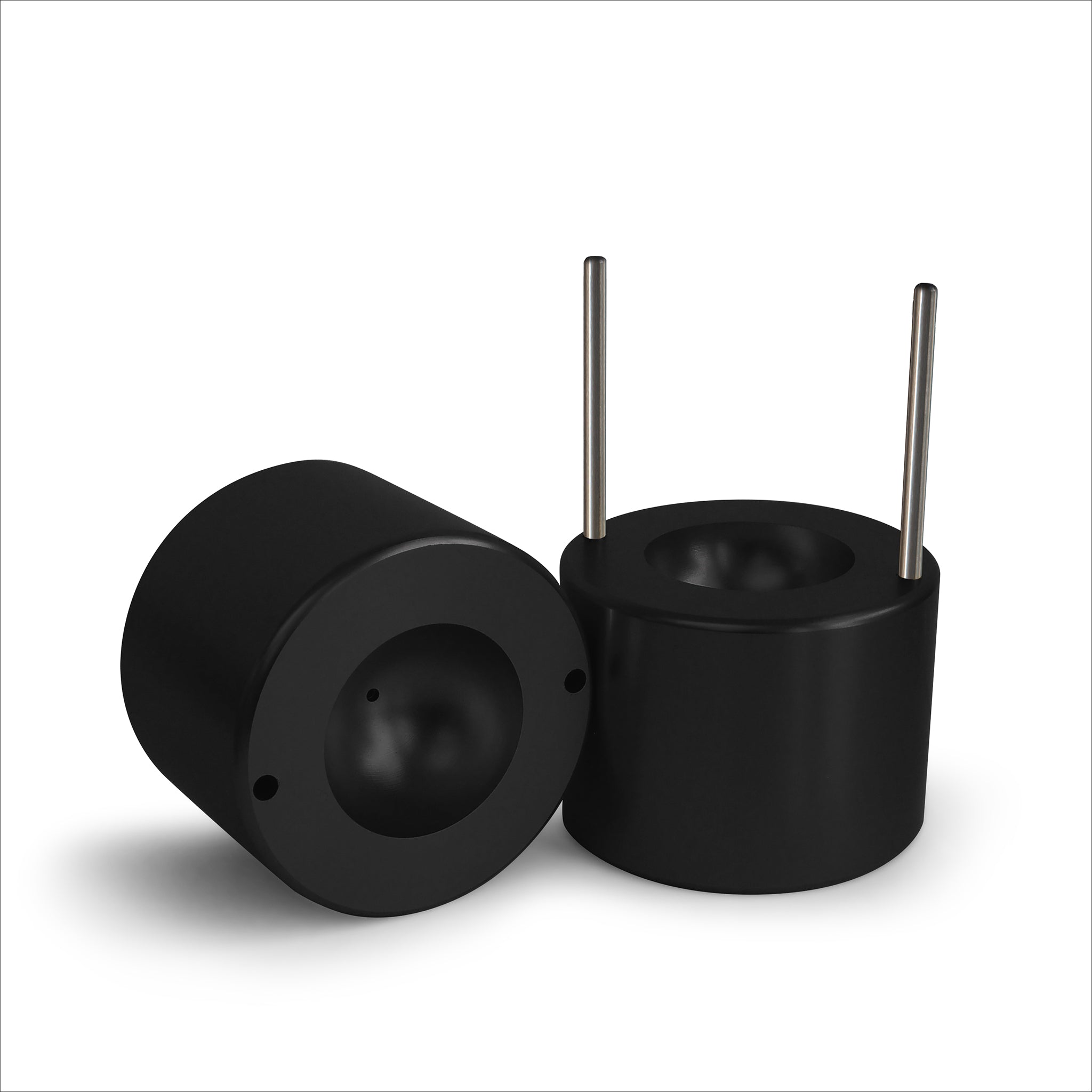 Premium 55mm Ice Ball Maker - High-Quality Aerospace Grade Aluminum with Sleek Black Finish - Perfect for Whiskey, Cocktails, and Home Bar Accessories