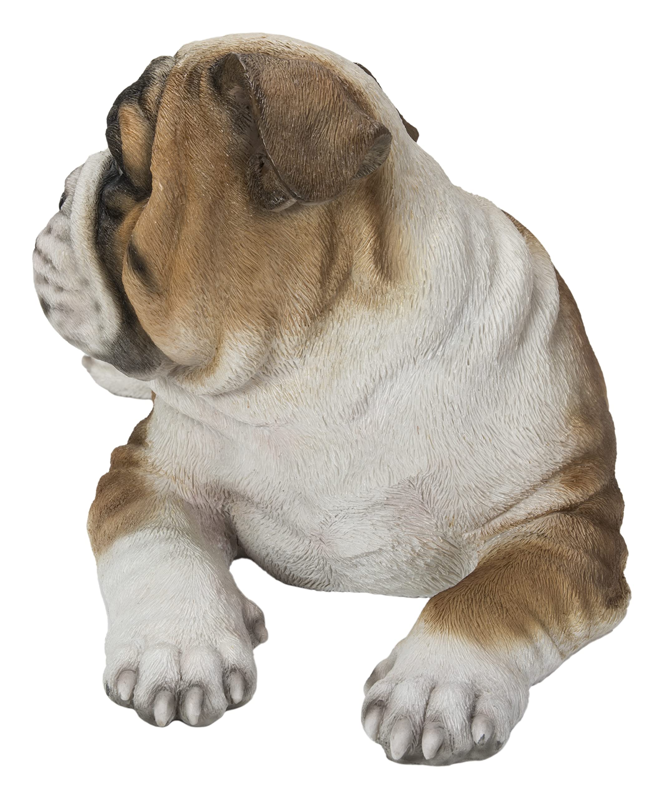 Hi-Line Gift Lying Bulldog Pup - Realistic Sleeping Bulldog Statue - Home Decor, Office Desk Ornament, Garden Decor - Perfect for Dog Lovers & Unique Gift Ideas