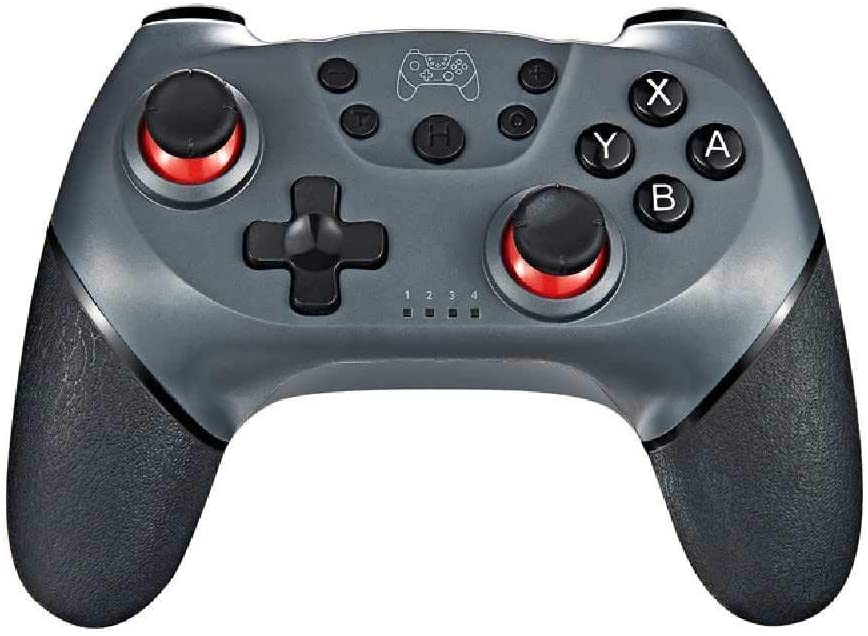 Wireless Pro Controller for Nintendo Switch & Switch Lite - Gyro Sensor, Turbo Function, Adjustable - Compatible with Switch Games - Perfect Gift for Gamers (Silver) | Ideal for Gaming at Home or On-The-Go