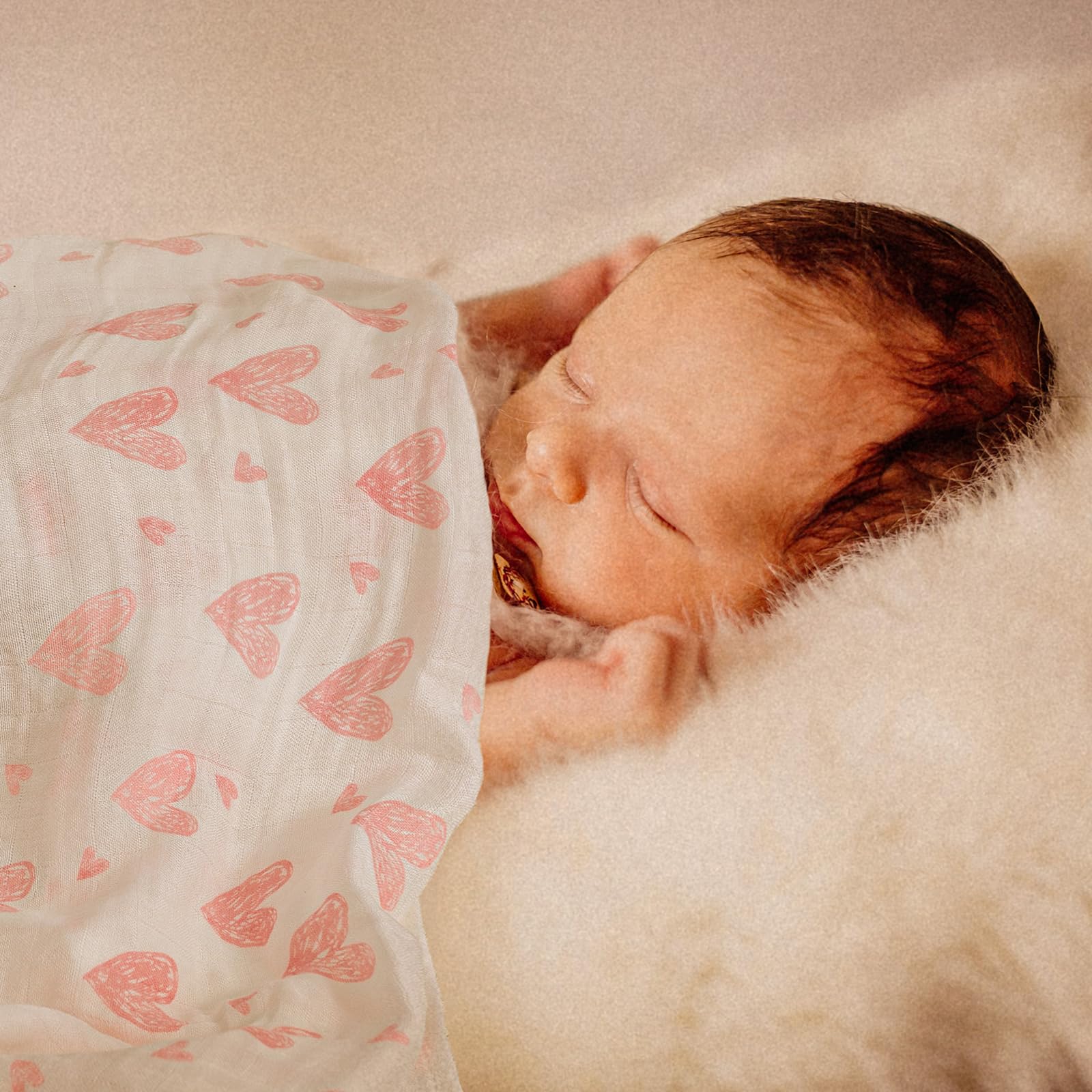 GLLQUEN Baby Muslin Swaddle Blankets 4-Pack - 35
