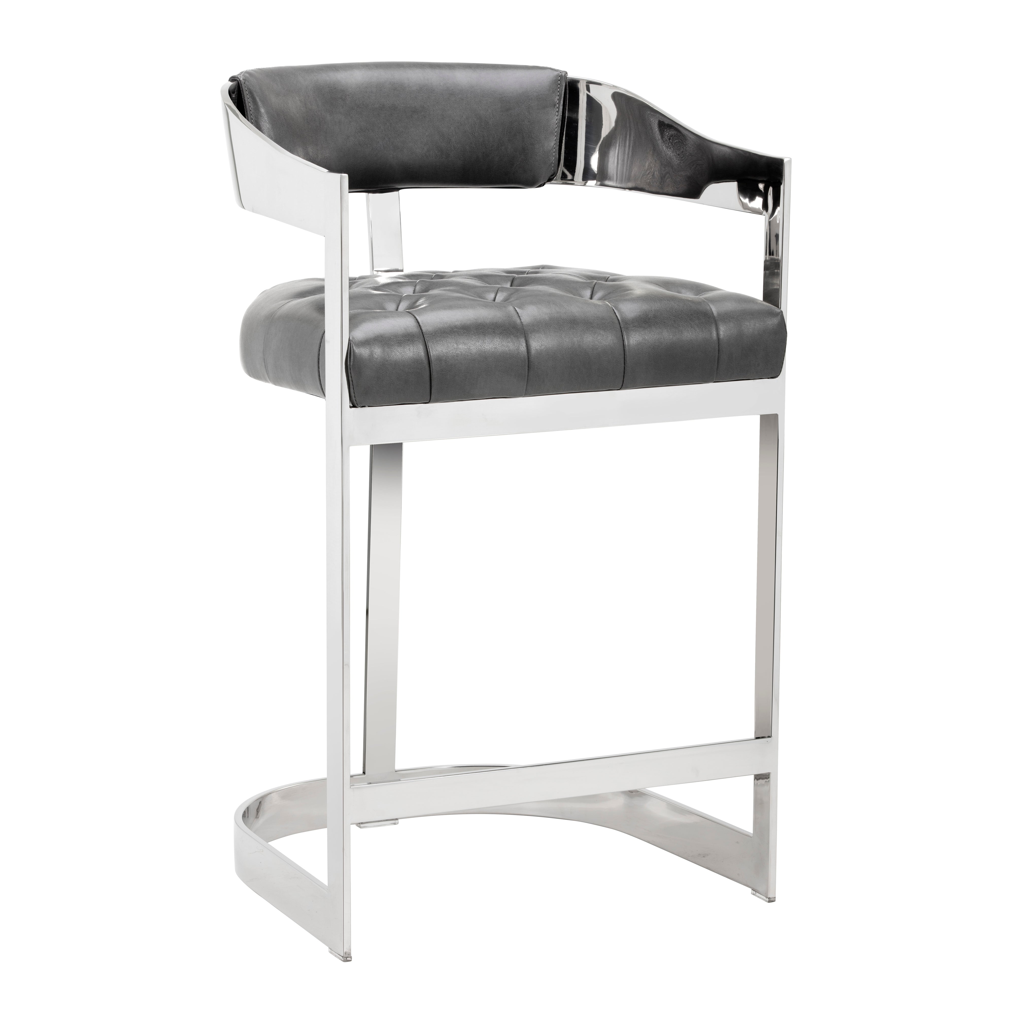 Beaumont Counter Stool - Modern Kitchen Bar Stools with Back Support, Adjustable Height for Breakfast Nook, Kitchen Island & Home Bar - Set of 1, 2 or 4 - Comfortable & Stylish Dining Seating