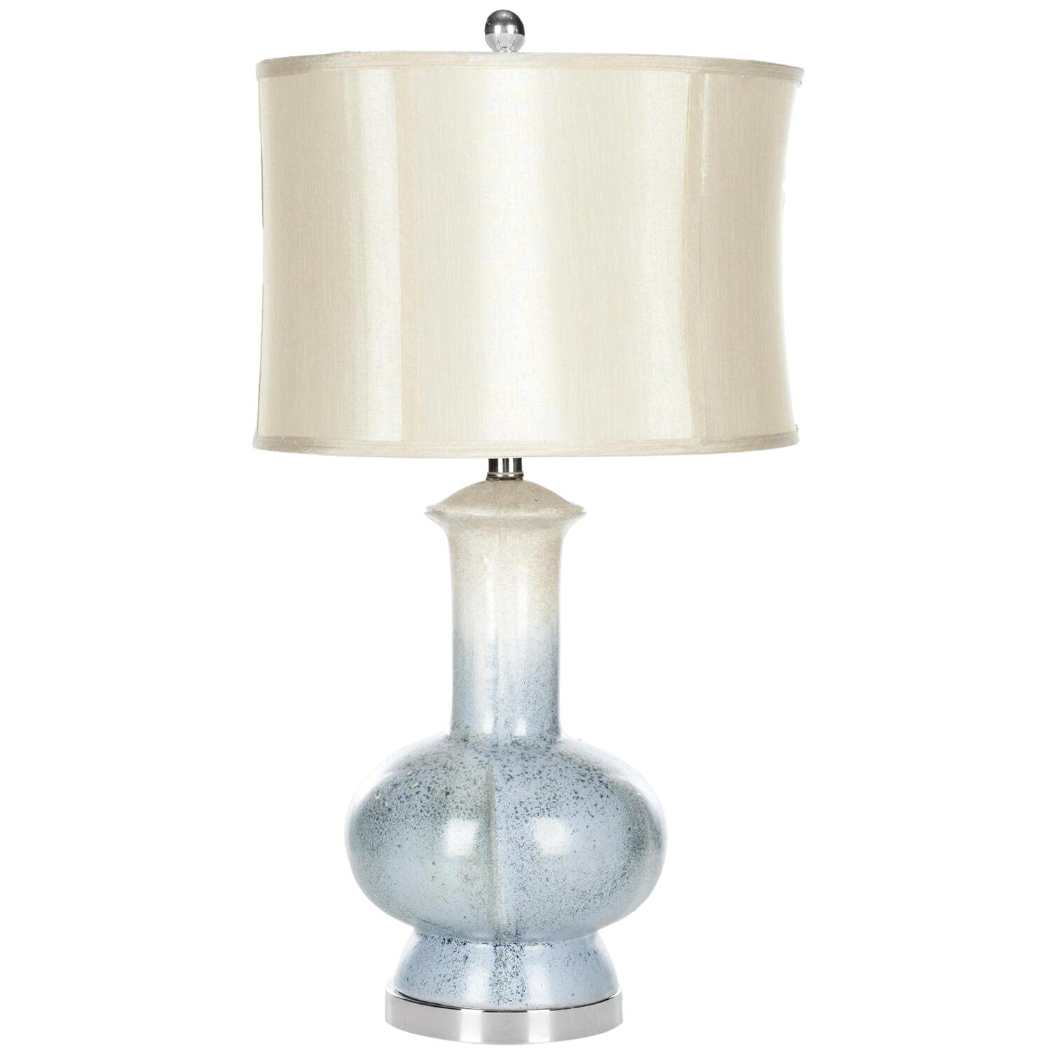 SAFAVIEH Leona Modern Cream & Blue Ombre Ceramic Table Lamp - 29 Inch LED Bedside Lamp for Bedroom, Living Room, Home Office & Nightstand (Bulb Included) | Elegant Lighting for Reading, Working & Relaxing