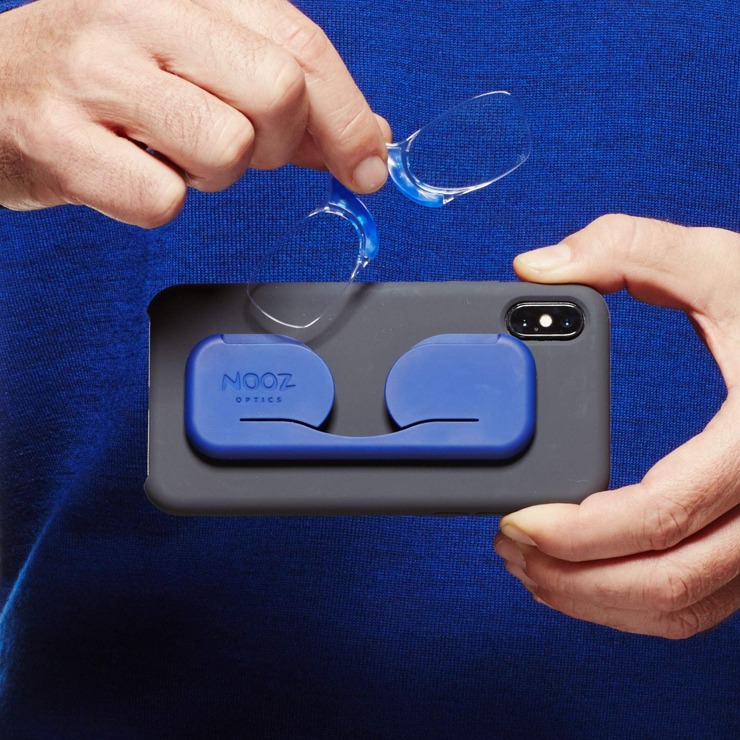 NOOZ Optics Lightweight Armless Reading Glasses for Women & Men - Smartphone Compatible with Slim Protective Case - Perfect for Reading, Screen Use & Outdoor Activities