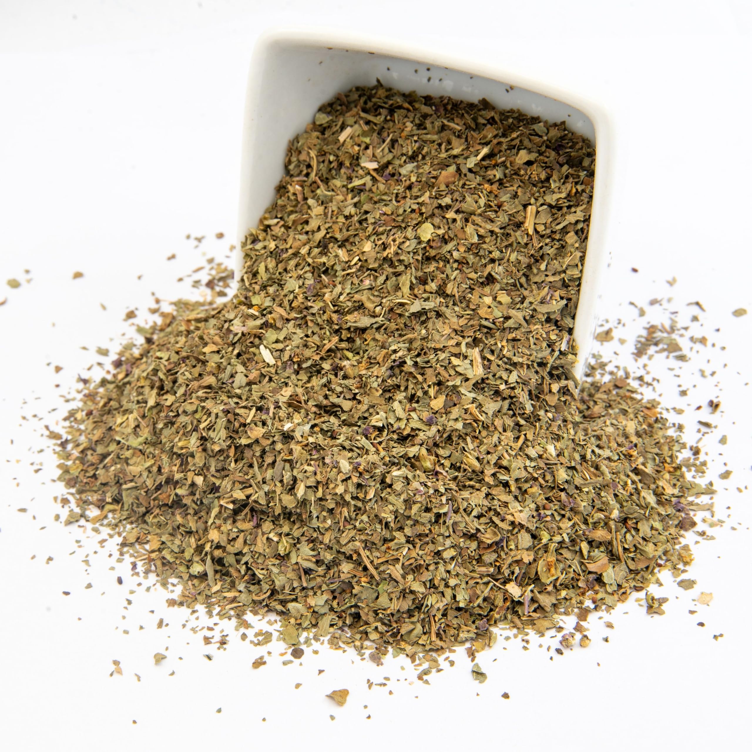 2 lbs Bulk Dried Basil Leaves - Premium Albahaca Spice Seasoning for Cooking, Italian & Mediterranean Cuisine (32 oz) - Ideal for Pasta, Pizza, Soups & Salad Dressings