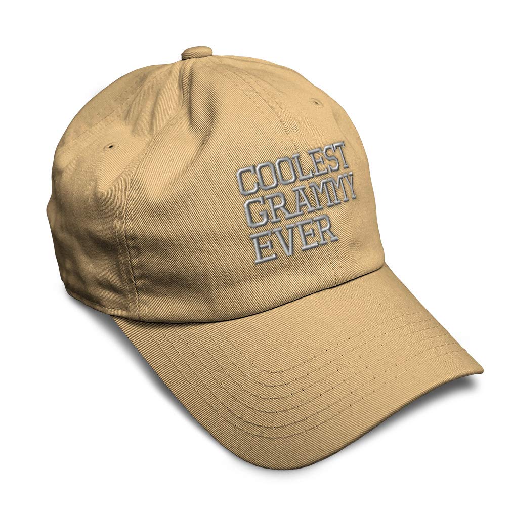 Soft Cotton Baseball Cap for Men & Women - Coolest Grammy Ever Grandma & Grandmother Gift - Breathable Dad Hats for Senior Citizens | Perfect for Outdoor Activities, Sports & Casual Wear