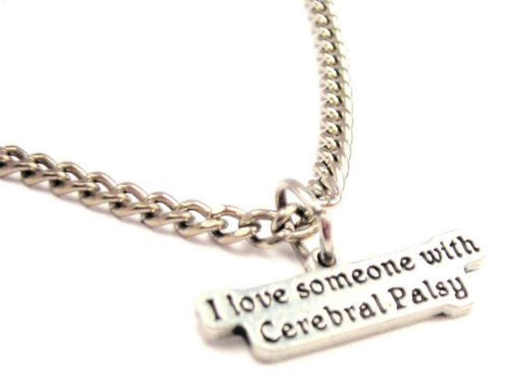 I Love Someone with Cerebral Palsy Charm Necklace - 18