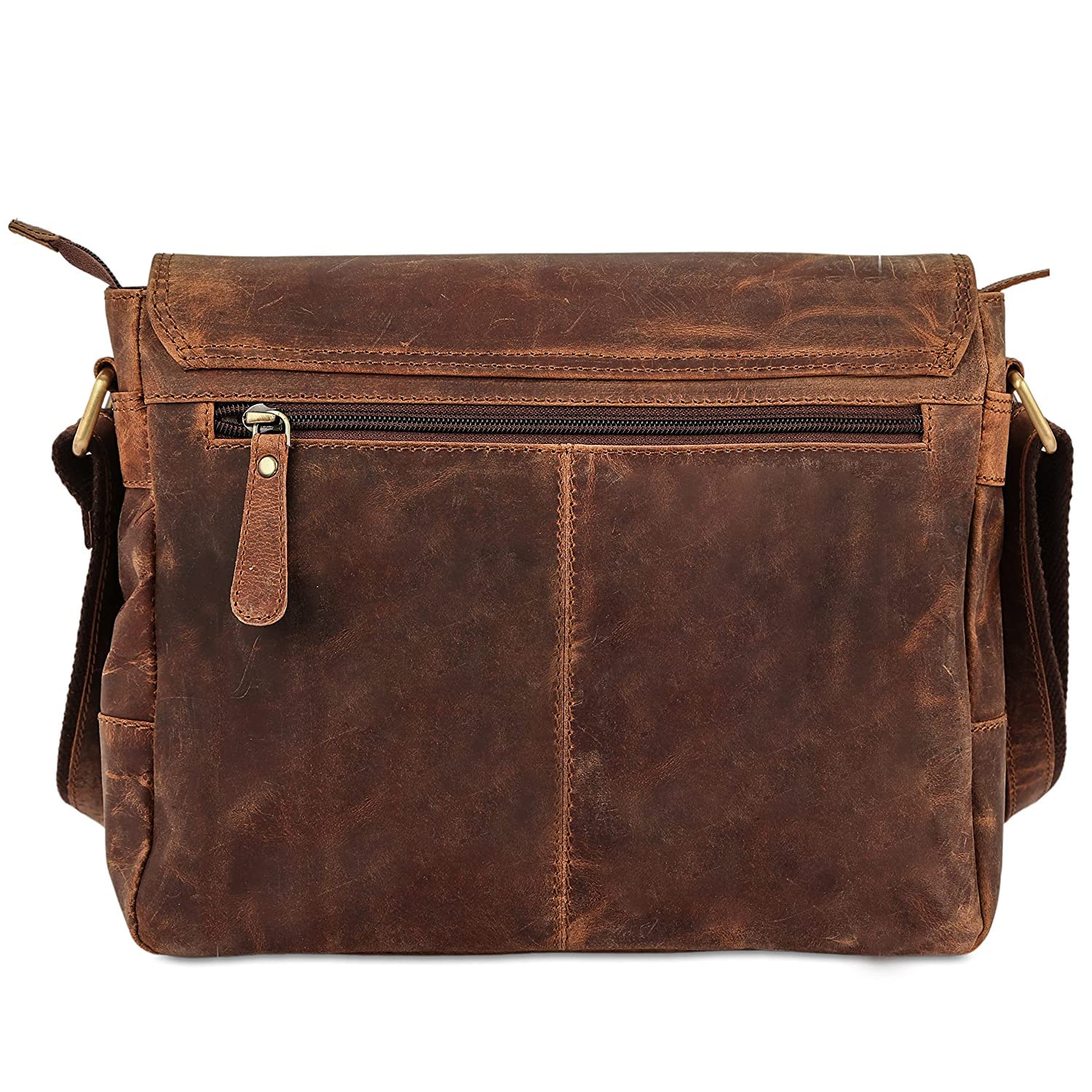 Premium Genuine Leather Messenger Bag for Men & Women - Stylish Crossbody Sling Bag for Travel, Work & Business - Durable Shoulder Bag for Commuting, Office & Daily Use