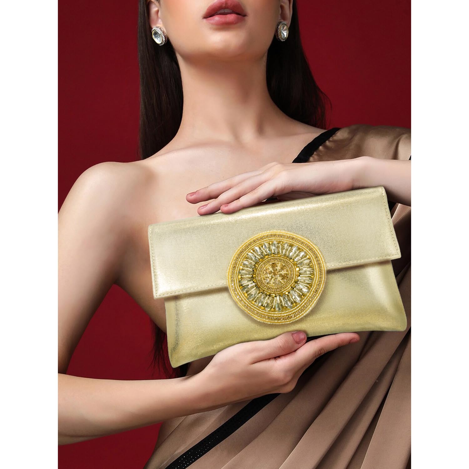 Peora Women's Clutch Purse - Elegant Evening Bag for Weddings, Parties & Special Occasions | Perfect Bridal Gift & Prom Accessory