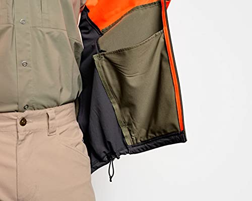 Orvis Men's PRO LT Softshell Hoodie - Lightweight Water-Resistant Windproof Jacket for Hiking, Camping & Outdoor Adventures
