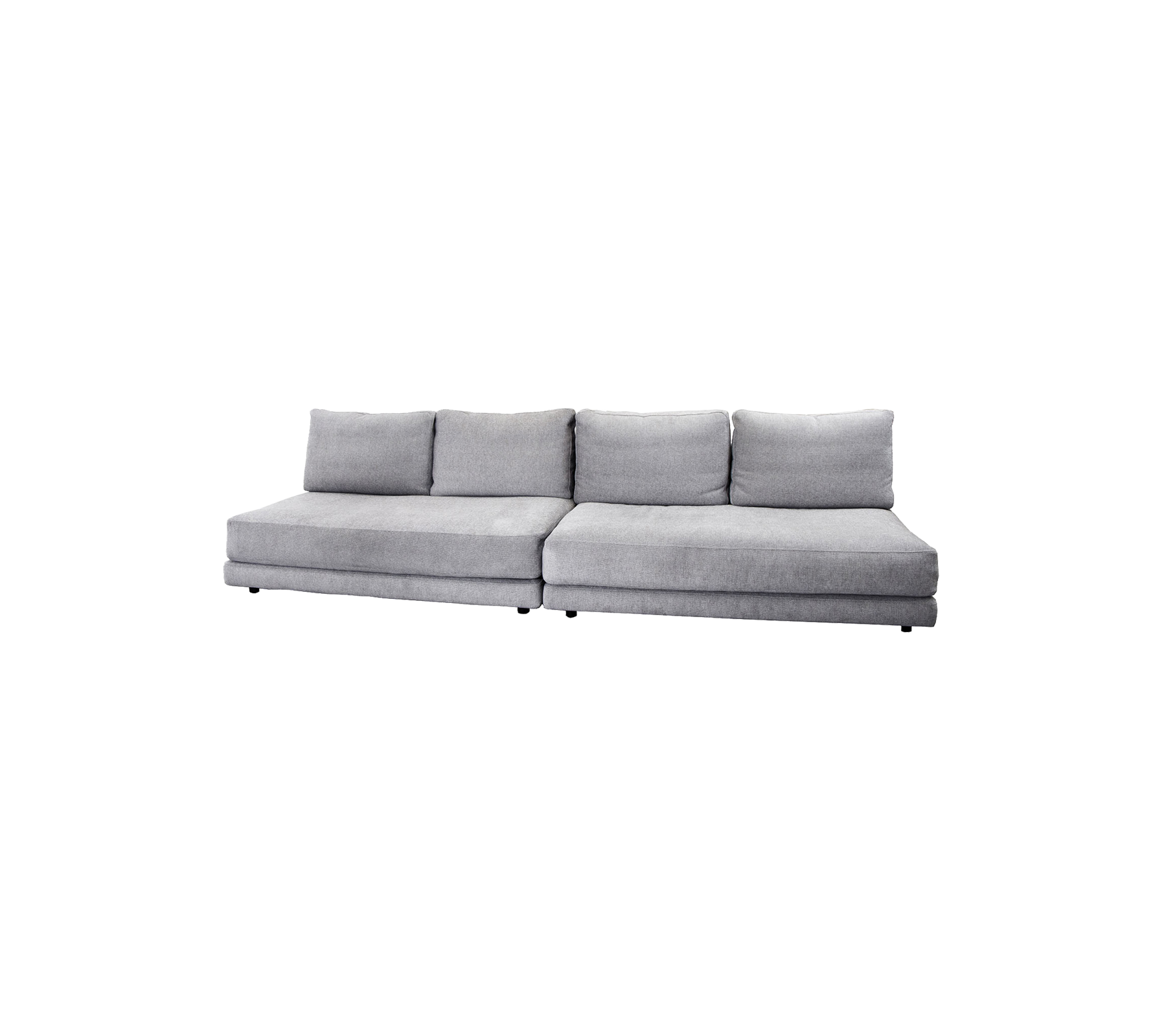 Modular 2 x 2 Seater Sofa Set - Expandable Sectional Couch for Living Room, Lounge & Family Room Comfort