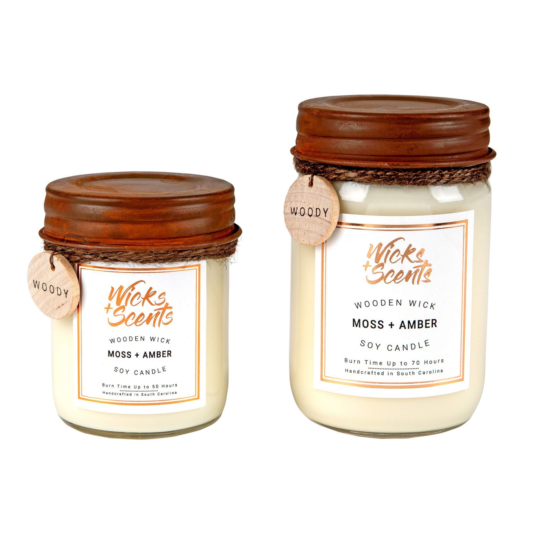 Red Currant Scented Soy Candle with Wooden Wick - Natural Aromatherapy for Relaxation & Home Decor