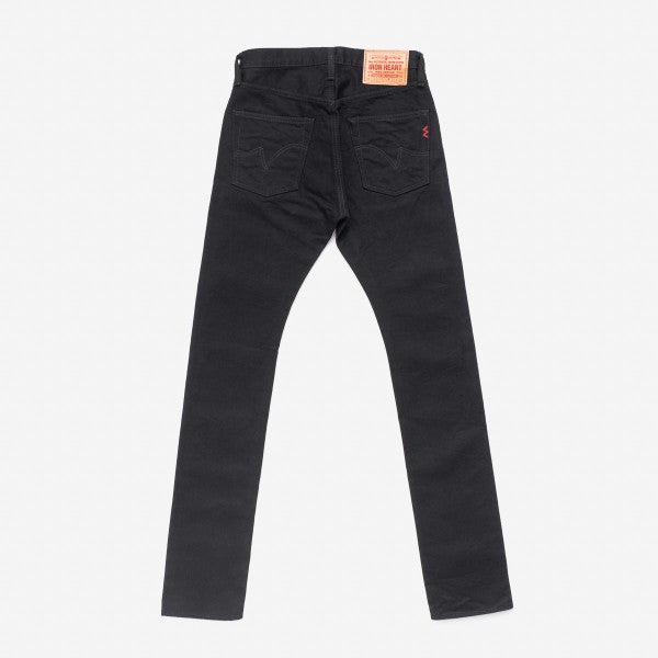Iron Heart IH-555s 14oz Selvedge Denim Jeans - Super Slim Cut in Black (142 BB) | Premium Raw Denim for Men | Perfect for Urban Wear & Motorcycle Riding