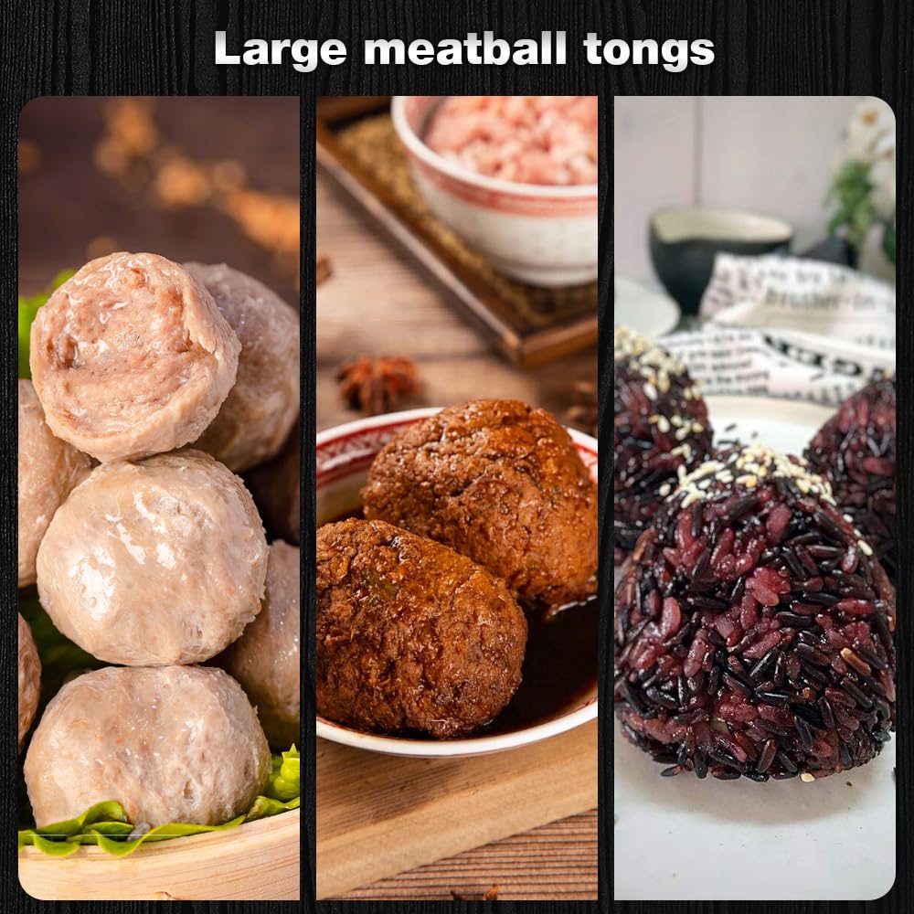 Premium Stainless Steel Meatball Maker Tool - Nonstick Meat Baller with Anti-Slip Handles - Large Meatball Mold & Scoop for Perfect Homemade Meatballs - Ideal for Cooking, Meal Prep & Italian Cuisine