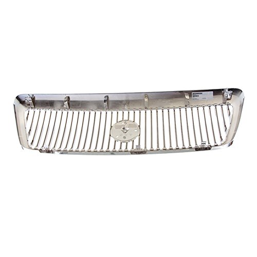 Chrome Billet Front Grille Grill Assembly for 2003-2005 Mercury Grand Marquis - Replacement 3W3Z8200AB FO1200406 - Perfect for Car Upgrades & Customization