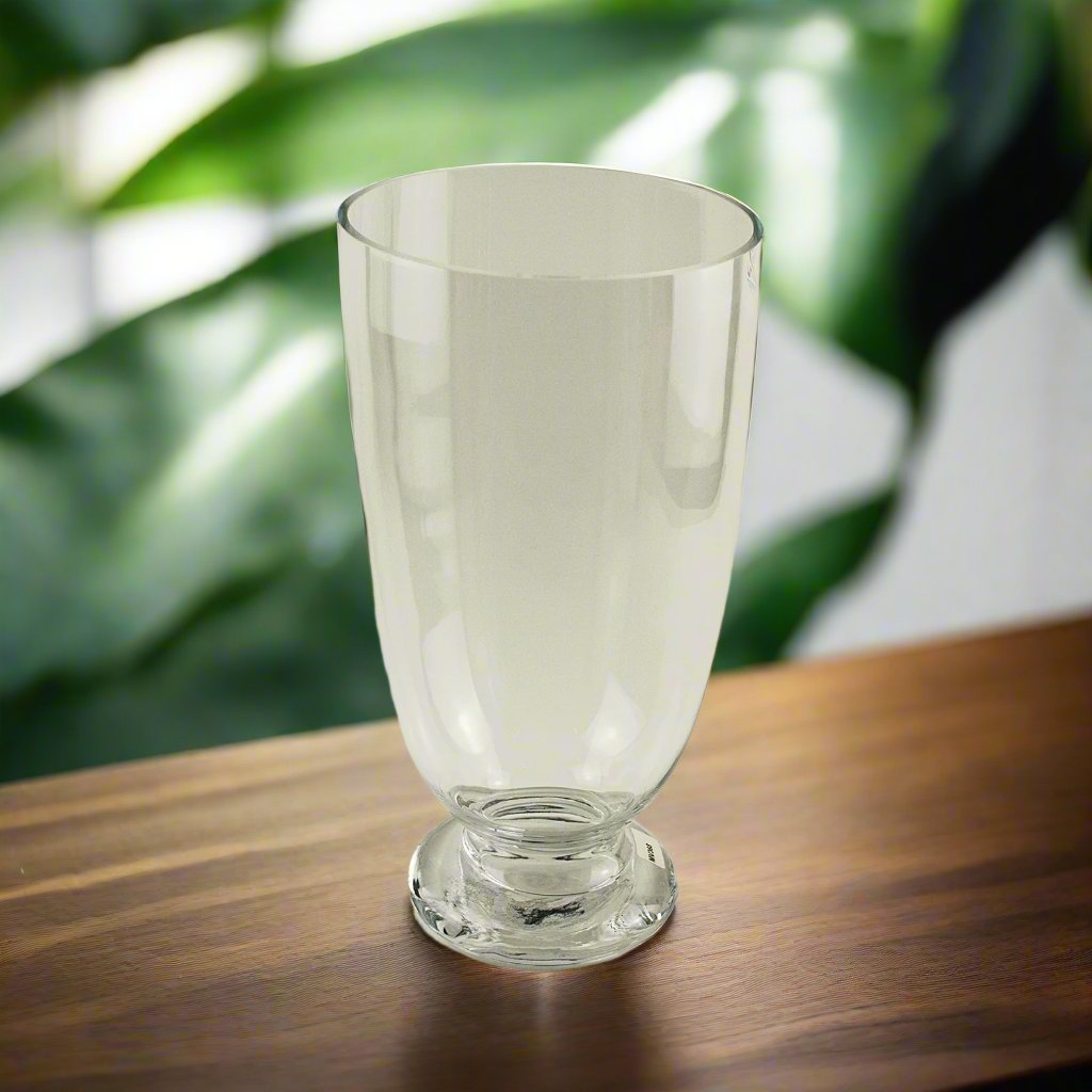 12 x 6.5 Inch Clear Glass Vase for Flowers - Modern Cylinder Centerpiece for Home Decor, Wedding, Party & Event Arrangements