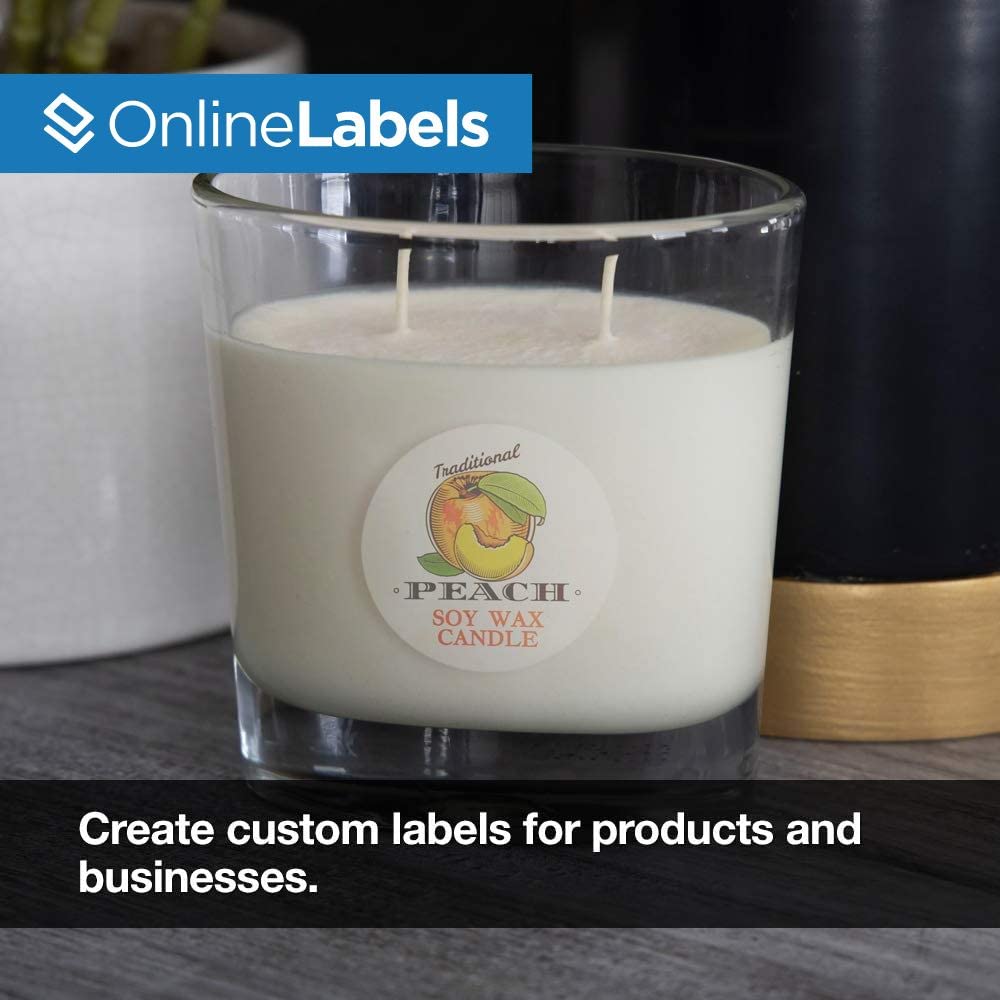1.5 Inch Round Mailing Seal Labels - Clear Frosted Matte (Compatible with Inkjet Printers) - Pack of 3,000 Circle Stickers, 100 Sheets - Perfect for Shipping, Packaging & Organization - OnlineLabels