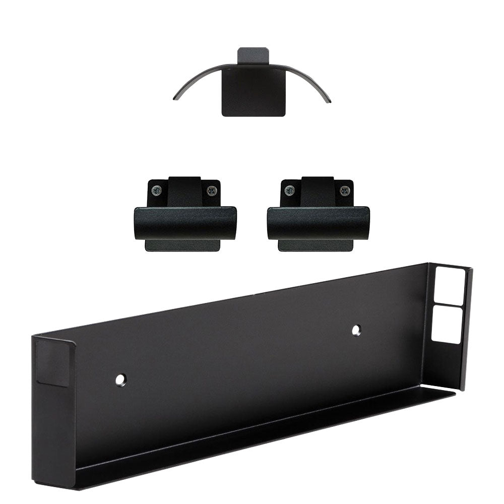 HIDEit PS4 Wall Mount Bracket - Black | Secure Vertical or Horizontal Mounting for PlayStation 4 | Space-Saving Gaming Setup for Living Room or Bedroom