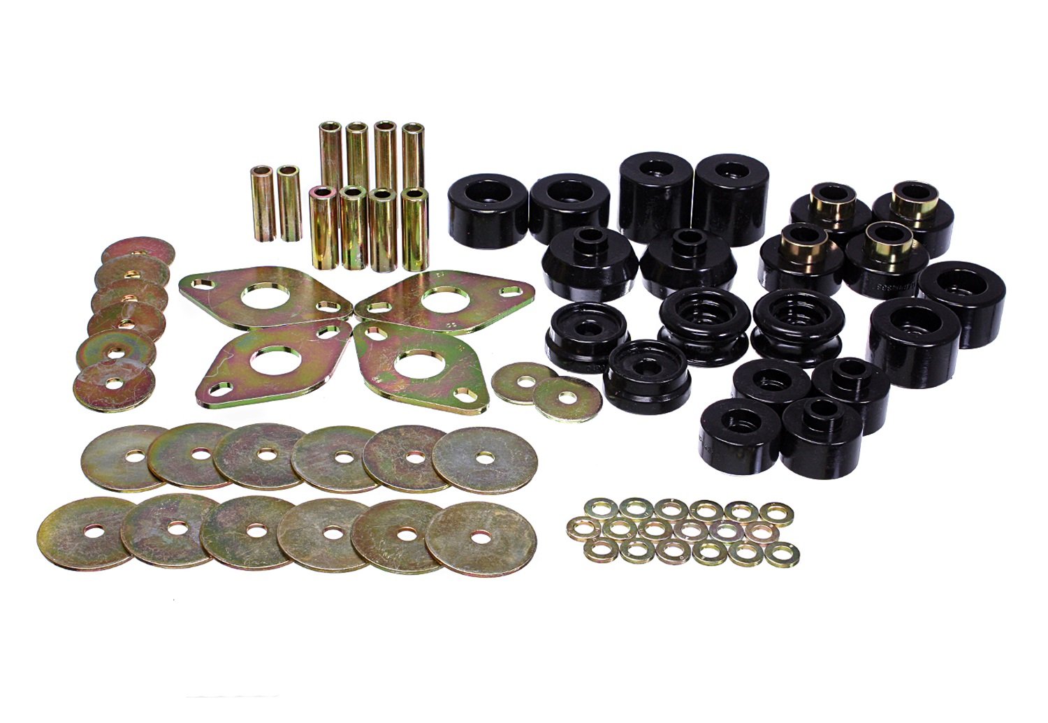 Energy Suspension 8.4112G Body Mount Set for Double Cab Trucks - Durable Polyurethane Bushings for Smooth Ride & Vibration Reduction - Perfect for Off-Roading, Towing & Daily Driving