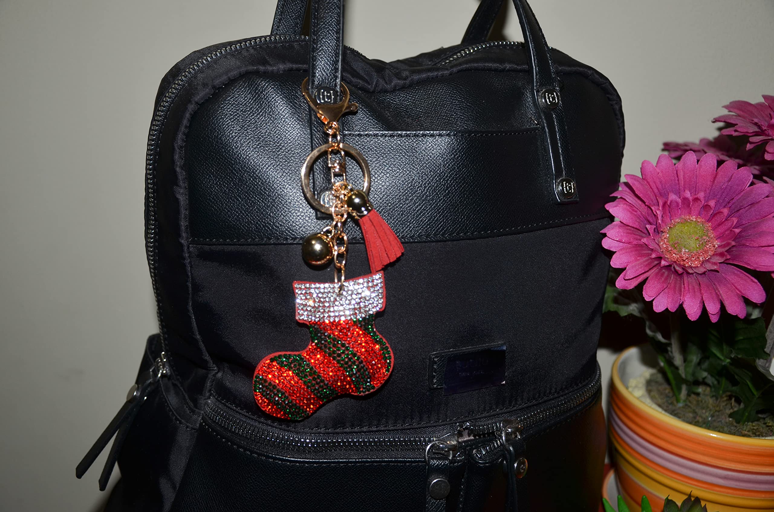 Sparkling Rhinestone Keychain for Women - Elegant Bling Keychain Charms for Car Keys & Handbags - Perfect Purse Accessories for Parties, Gifts & Everyday Glam