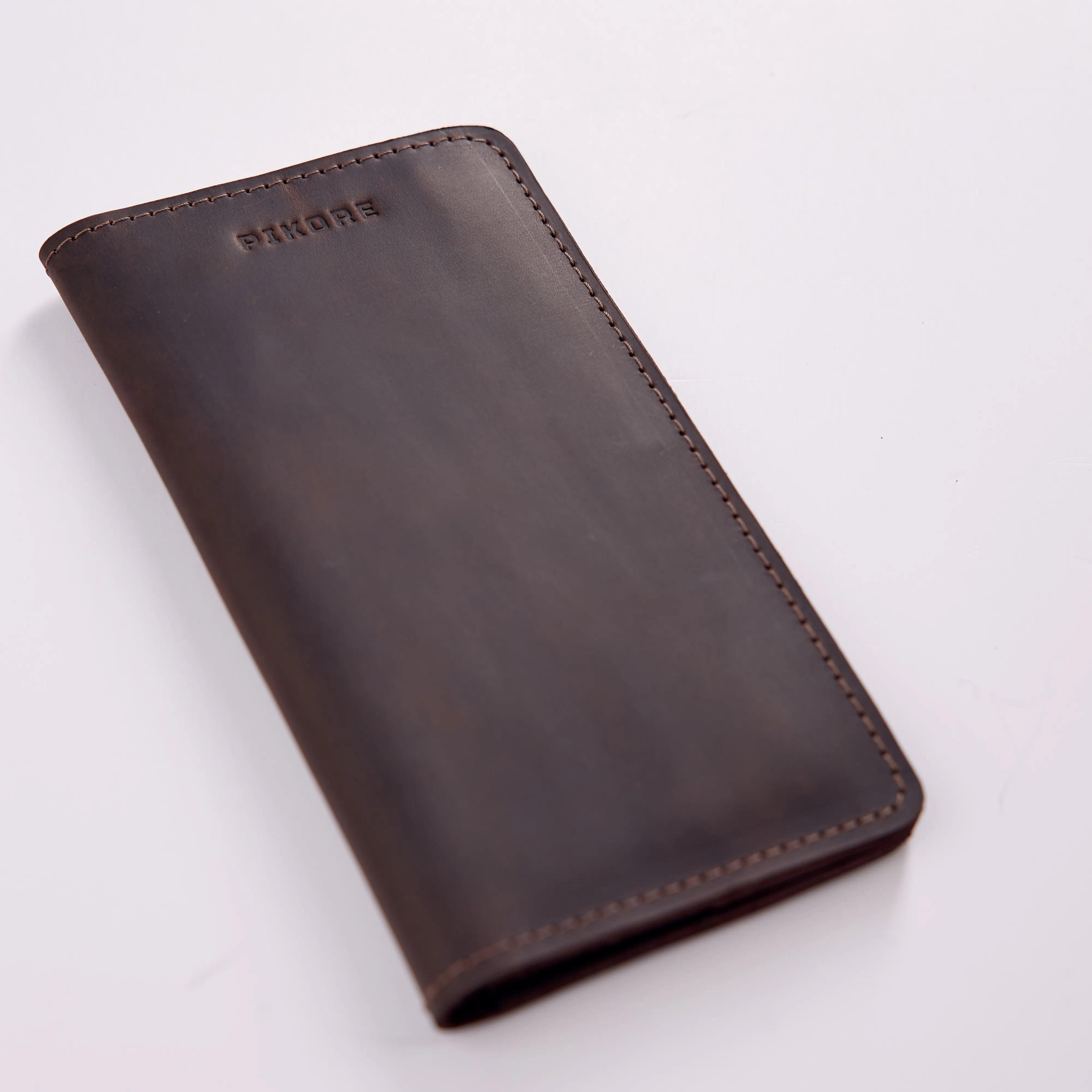 Premium Long Oxford Leather Wallet for Men - Slim RFID Blocking Bifold Wallet with Multiple Card Slots - Perfect for Travel, Business & Everyday Use