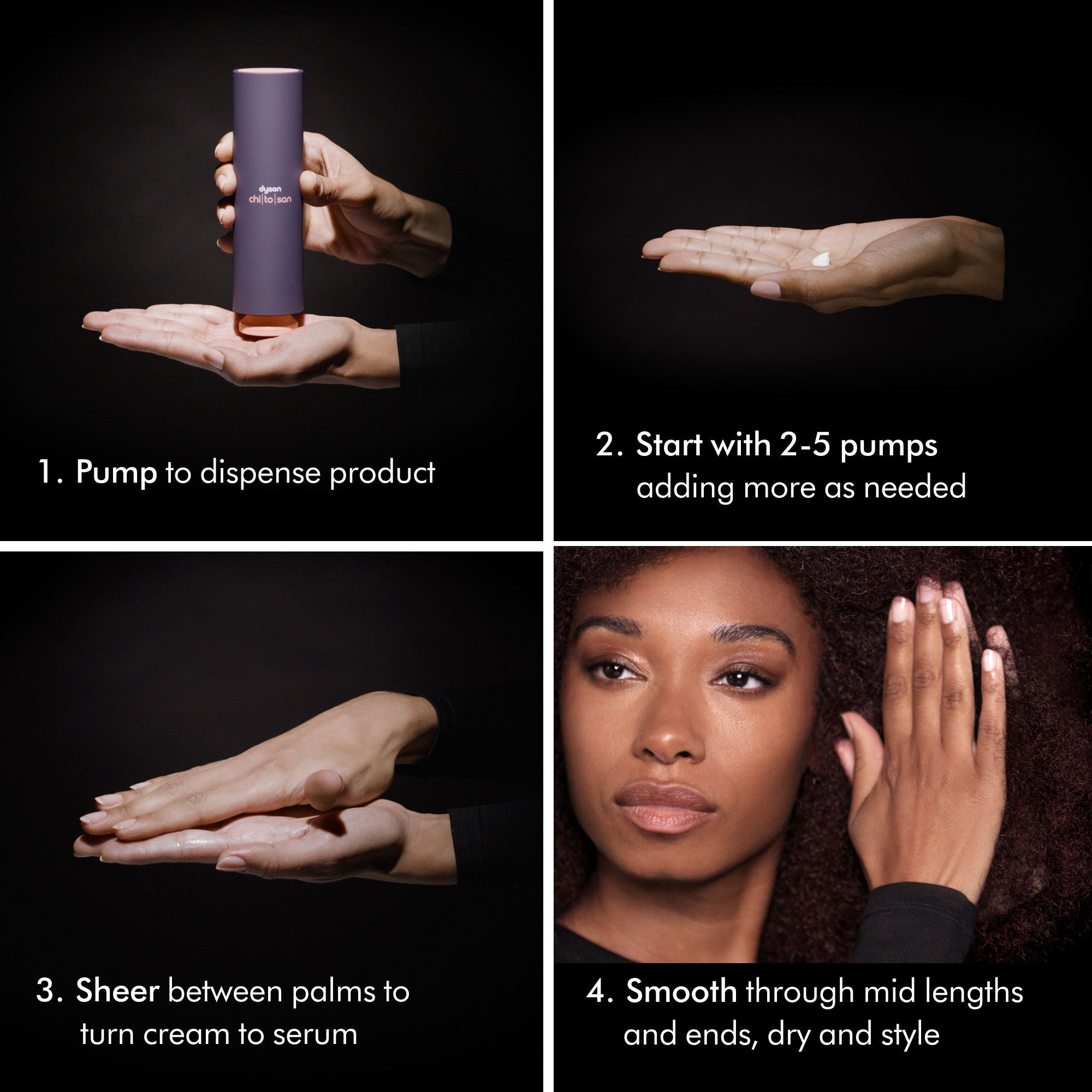 Chitosan Pre-Style Cream for Curly to Coily Hair - Lightweight Conditioning Treatment for Defined Curls & Frizz Control | Perfect for Wash Day & Daily Styling