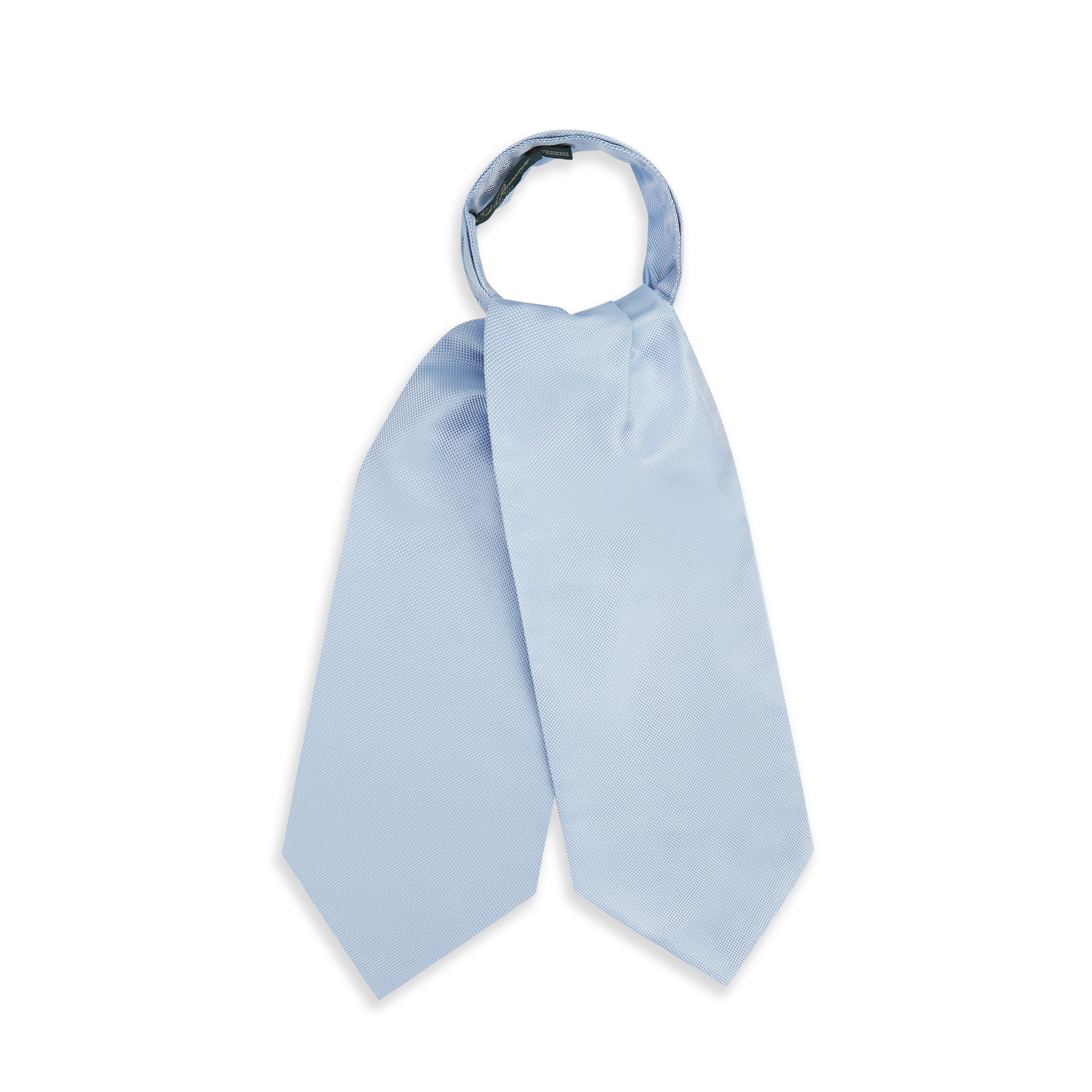 Elegant Pale Blue Micro Textured Silk Cravat for Men - Premium Necktie for Weddings, Formal Events & Business Attire