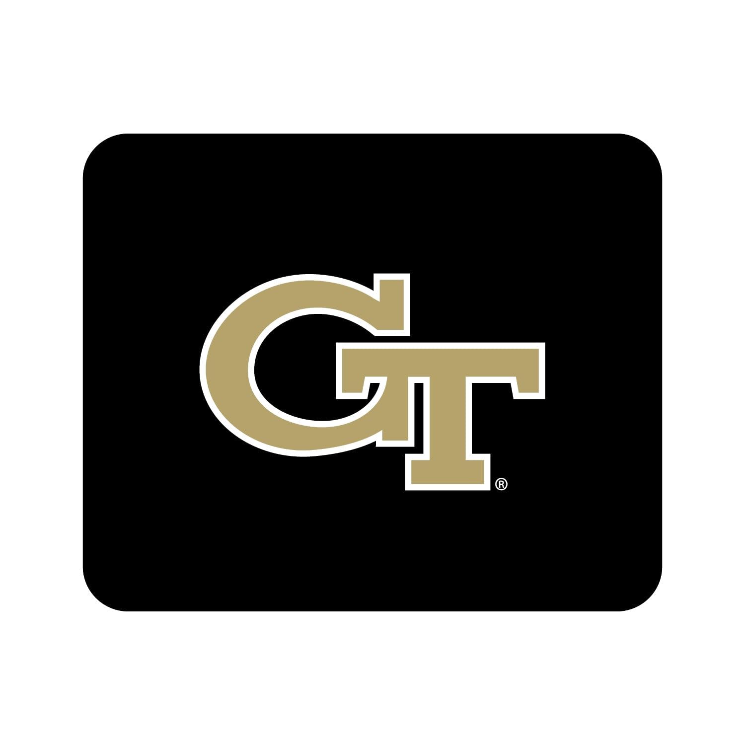 Georgia Tech Logo Mouse Pad - Non-Slip Fabric Gaming & Office Desk Mat for Computers, Laptops - Perfect for Students, Alumni & Fans - Classic Black Design with Official Institute Branding
