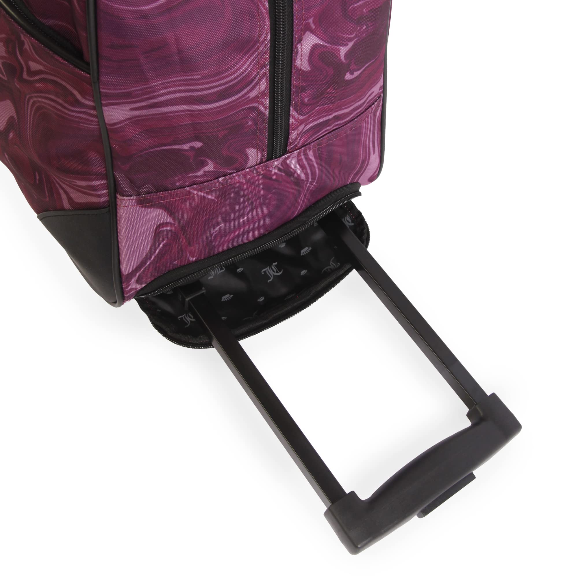 Juicy Couture Women's Libra Rolling Duffel Bag - Stylish Spinner Luggage for Travel, Gym & Weekend Getaways | Lightweight Carry-On with Smooth Wheels & Durable Design
