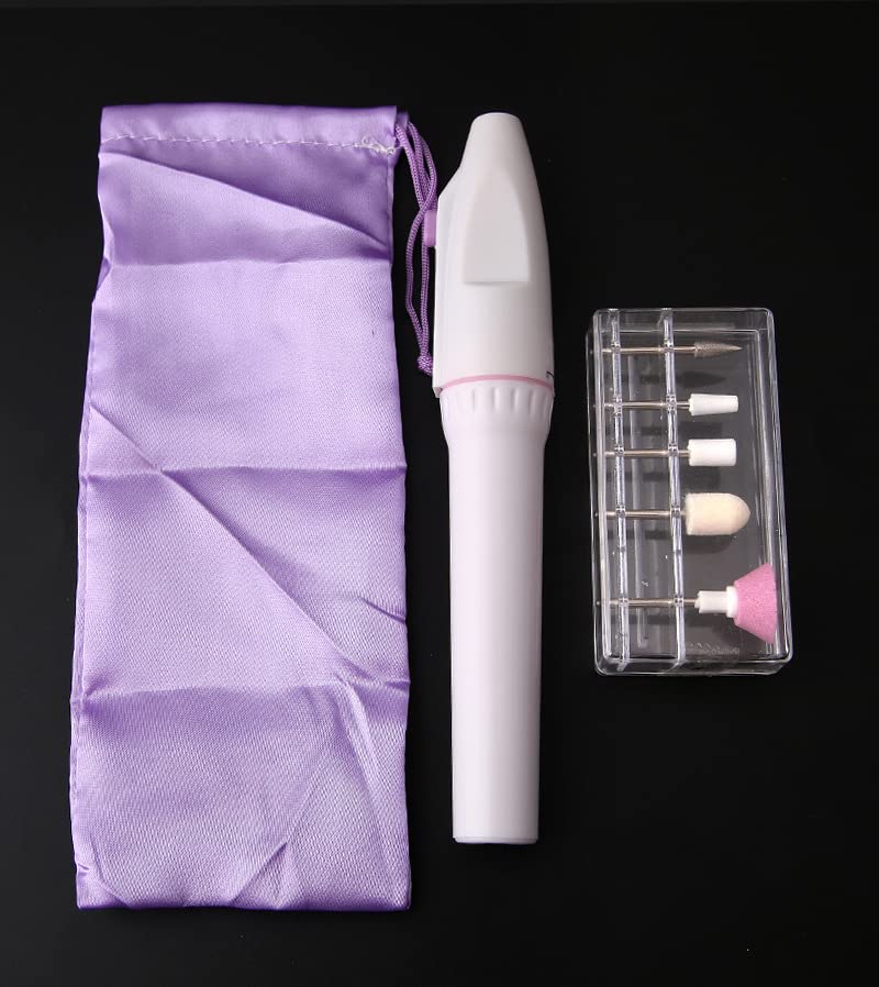 2022 Professional Mini Electric Nail Grinder Pen - Portable Nail Drill Machine for Manicure & Pedicure, Rechargeable Nail File with 6 Bits - Perfect for Home Nail Care, Salon Use & Travel Beauty Kit