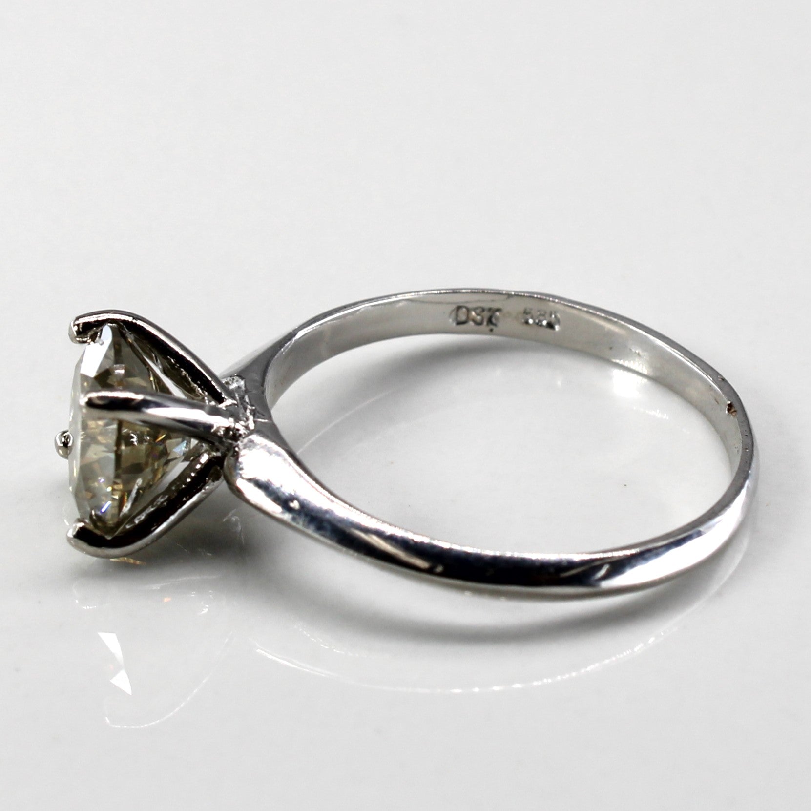 1.50ct VS1/VS2 Q/R Solitaire Diamond Engagement Ring - Four Prong Setting, Size 5.75 - Perfect for Proposals, Weddings & Anniversary Gifts