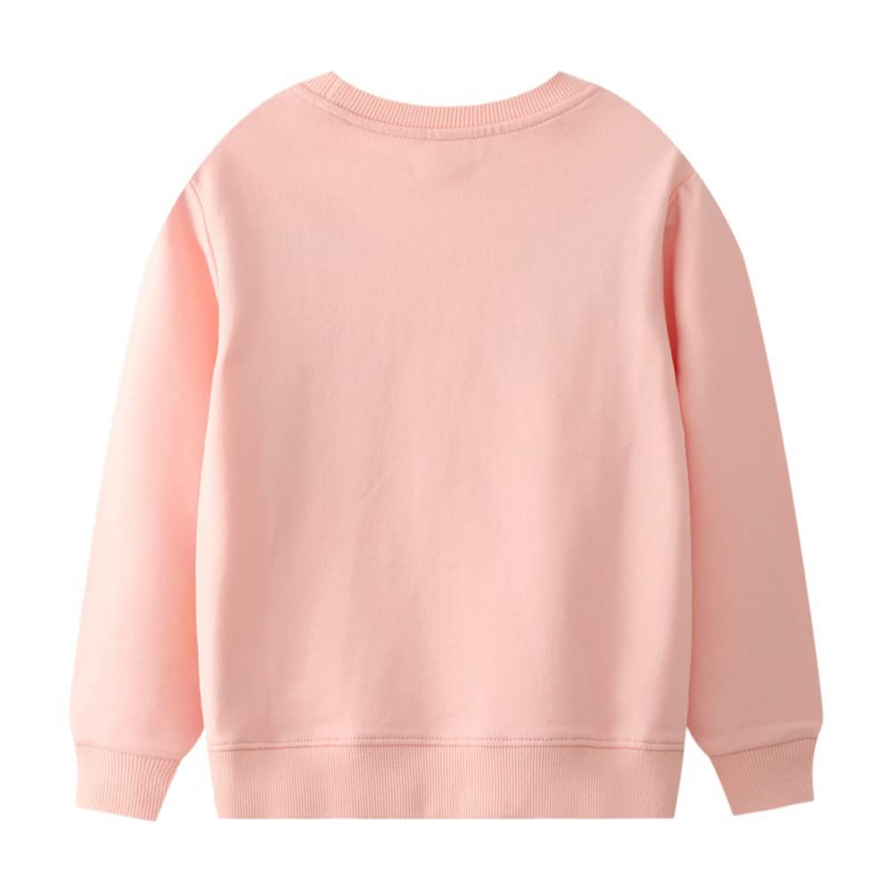 Soft Cotton Crewneck Sweatshirt for Toddler Girls & Boys - Long Sleeve Casual Pullover Shirt for Playdates, Preschool & Everyday Wear
