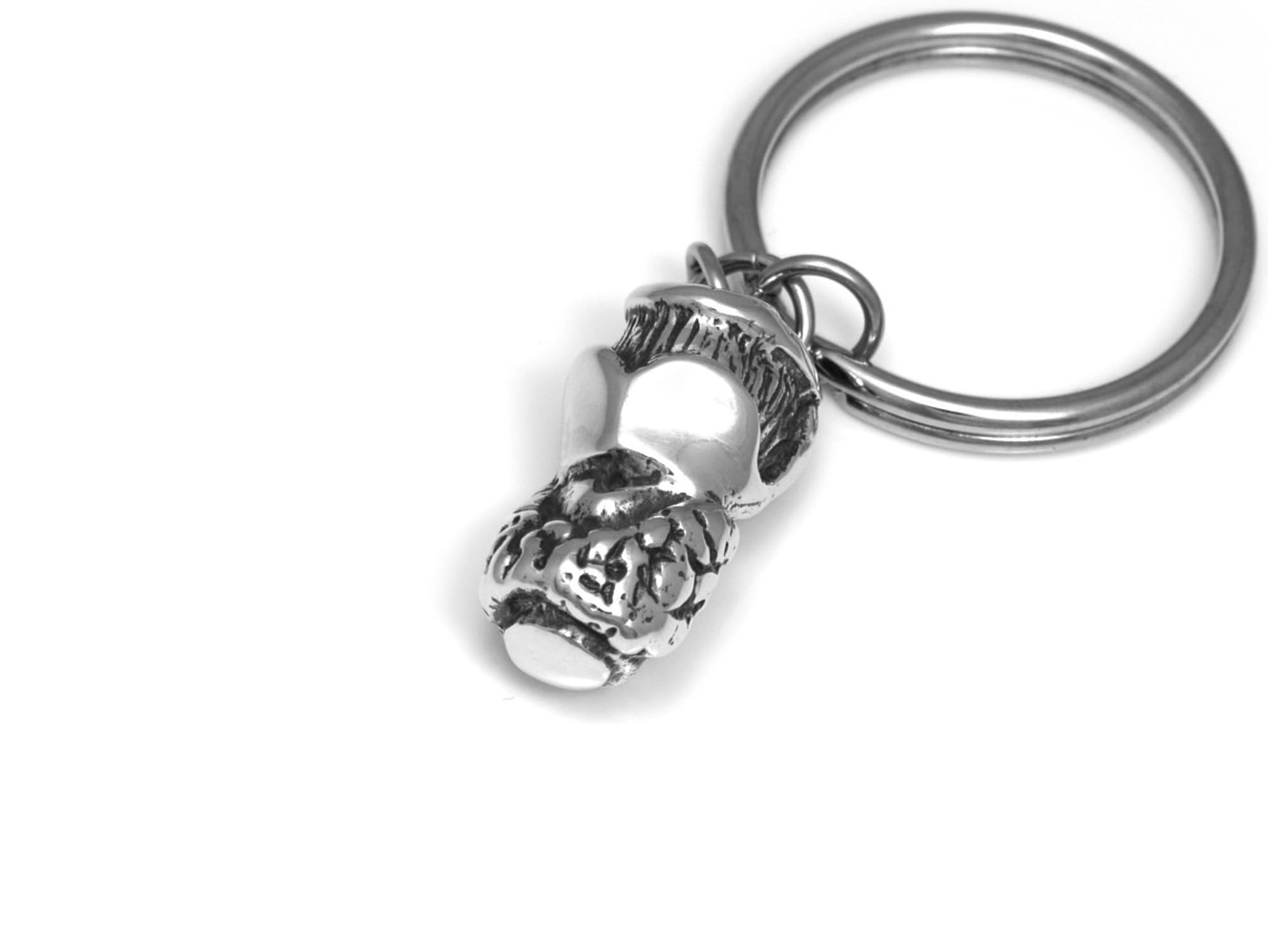 Handmade Pewter Larynx Charm Keychain - Thyroid Gland Anatomy Jewelry for Medical Students & Doctors - Perfect Gift for Anatomy Enthusiasts & Healthcare Professionals