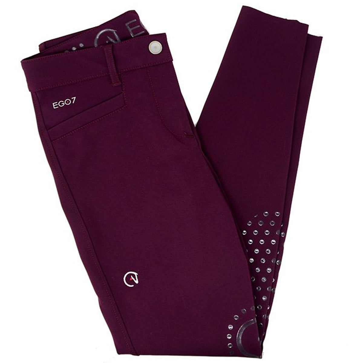 EGO 7 Women's Riding Breeches with Knee Patches - Comfortable Equestrian Pants for Horseback Riding & Show Jumping