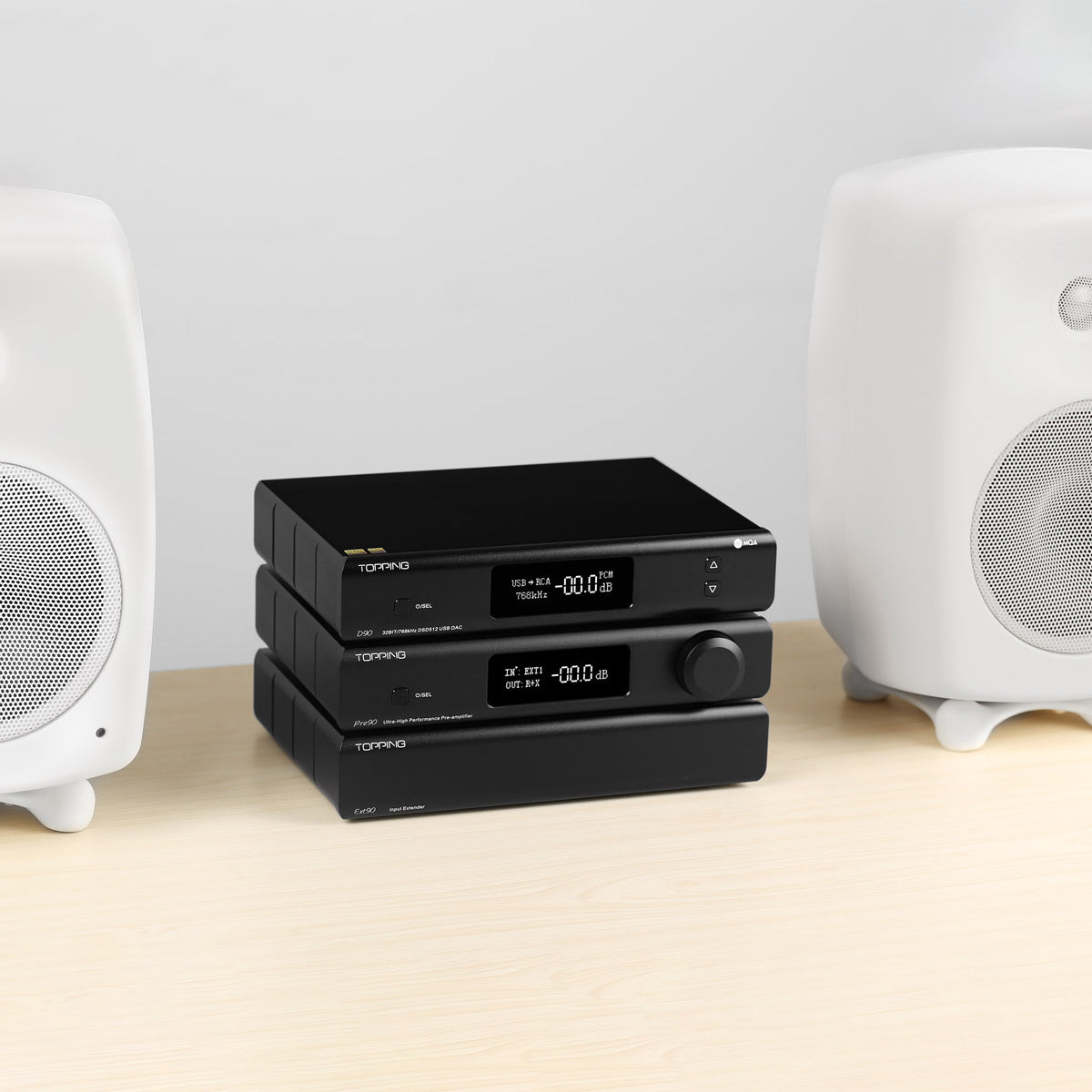 Topping Pre90 High-End Preamplifier - Professional Audio Preamplifier for Home Theater & Studio Recording Systems - Perfect for Audiophiles & Music Producers
