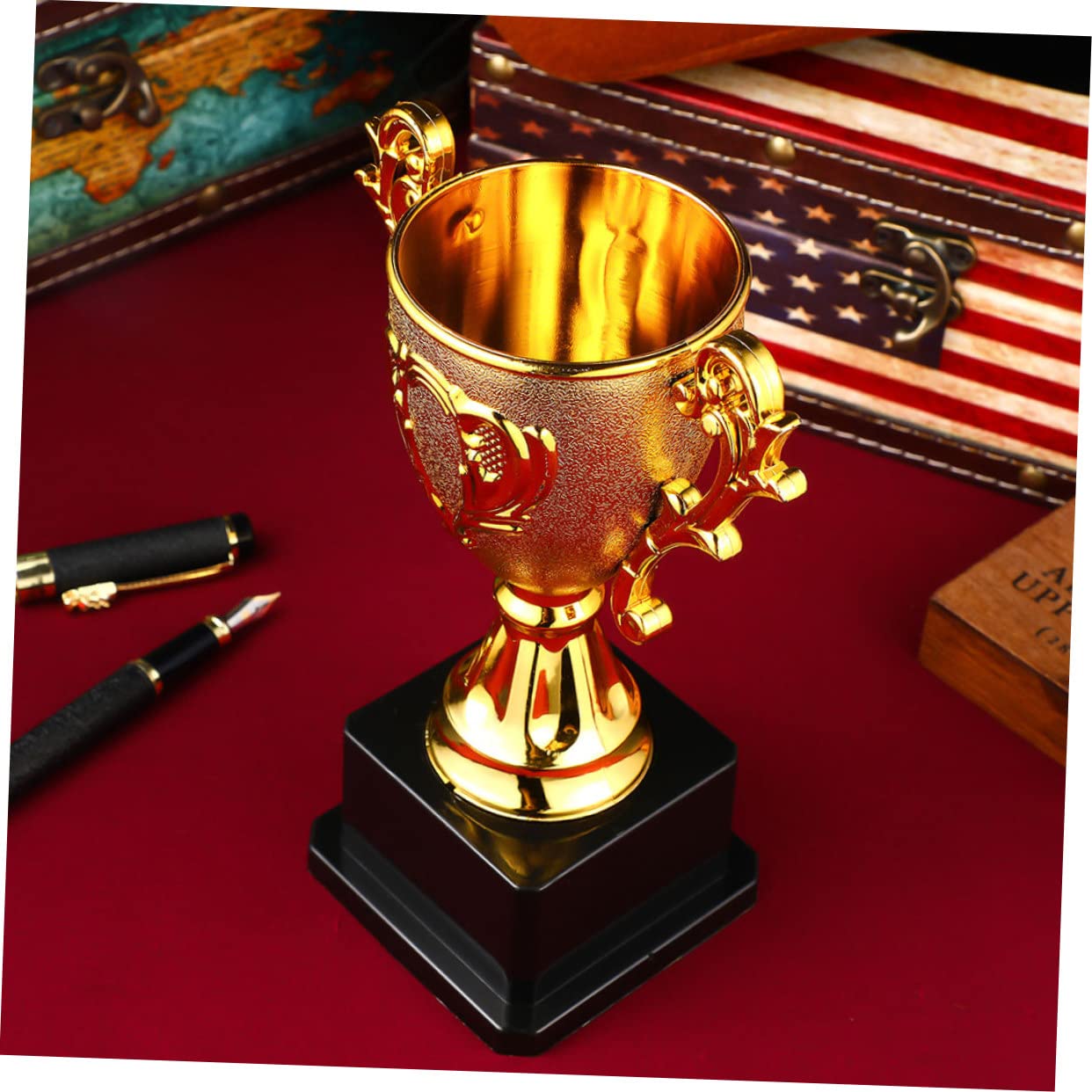 BESPORTBLE 8-Piece Trophy Set for Kids - Award Medals, Basketball Competition Prizes, Reusable Plastic Sports Decor | Perfect for School Events, Birthday Parties & Sports Day Celebrations