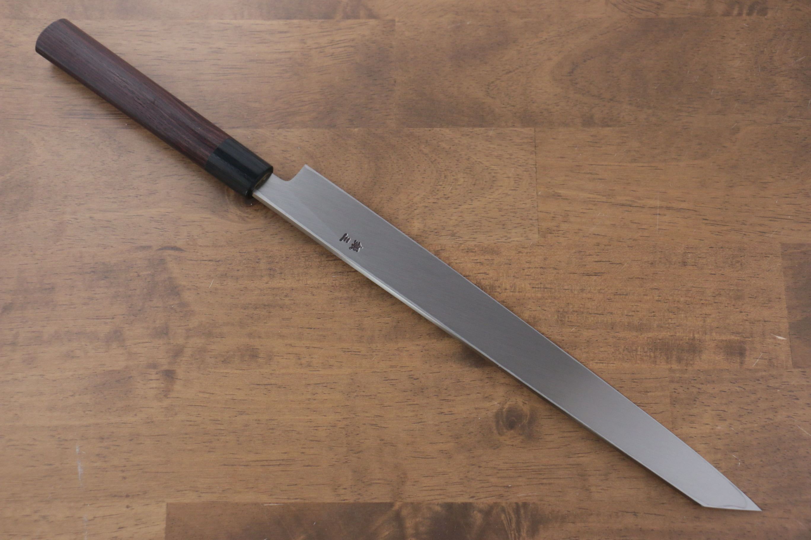 Premium Jikko Silver Steel Kiritsuke Yanagiba Knife 300mm - Japanese Chef Knife with Shitan Handle for Sushi, Sashimi & Precision Cutting