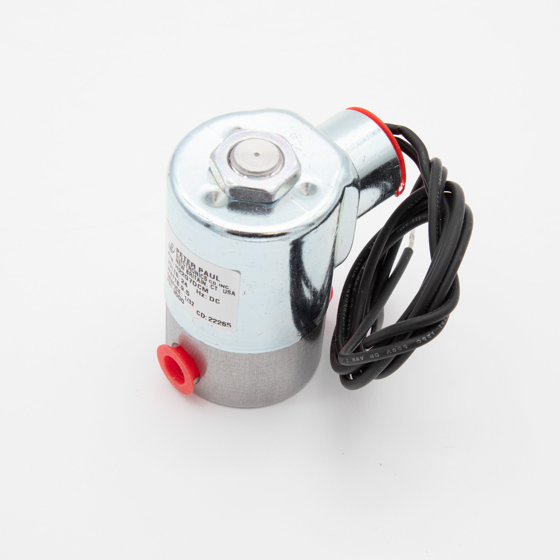 24V DC Solenoid Valve - 3000 PSI High Pressure, Brass Body, 2-Way Normally Closed for Water, Air, Oil - Ideal for Industrial Automation, HVAC, and Hydraulic Systems