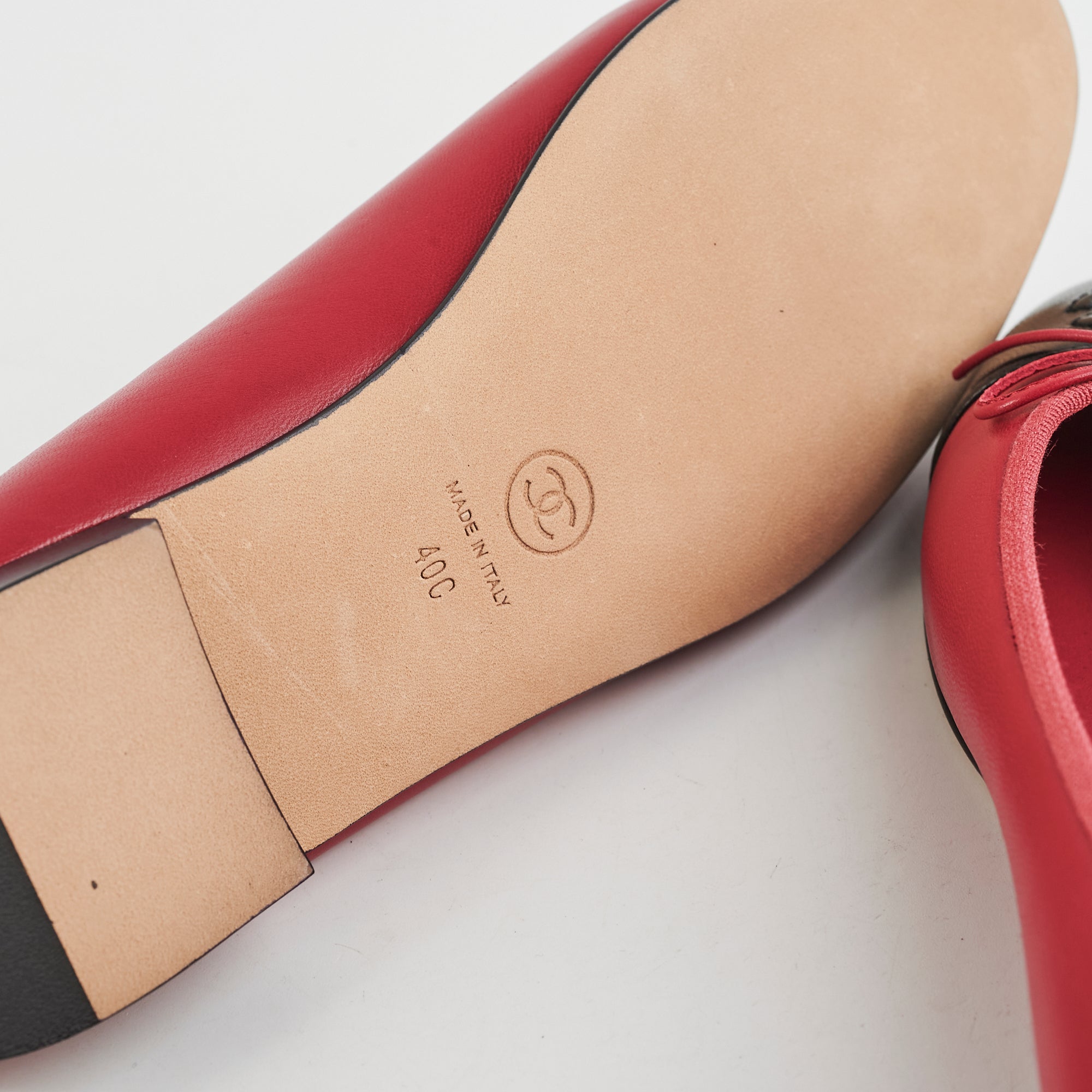 Chanel Lambskin Ballerina Flats in Red - Elegant & Comfortable Women's Shoes for Casual Wear, Office & Special Occasions