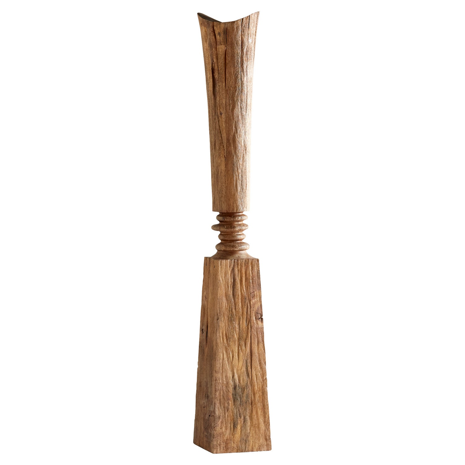 Cyan Design 11293 Balance Sculpture in Pecan Finish - Large Modern Home Decor for Living Room, Office & Meditation Spaces