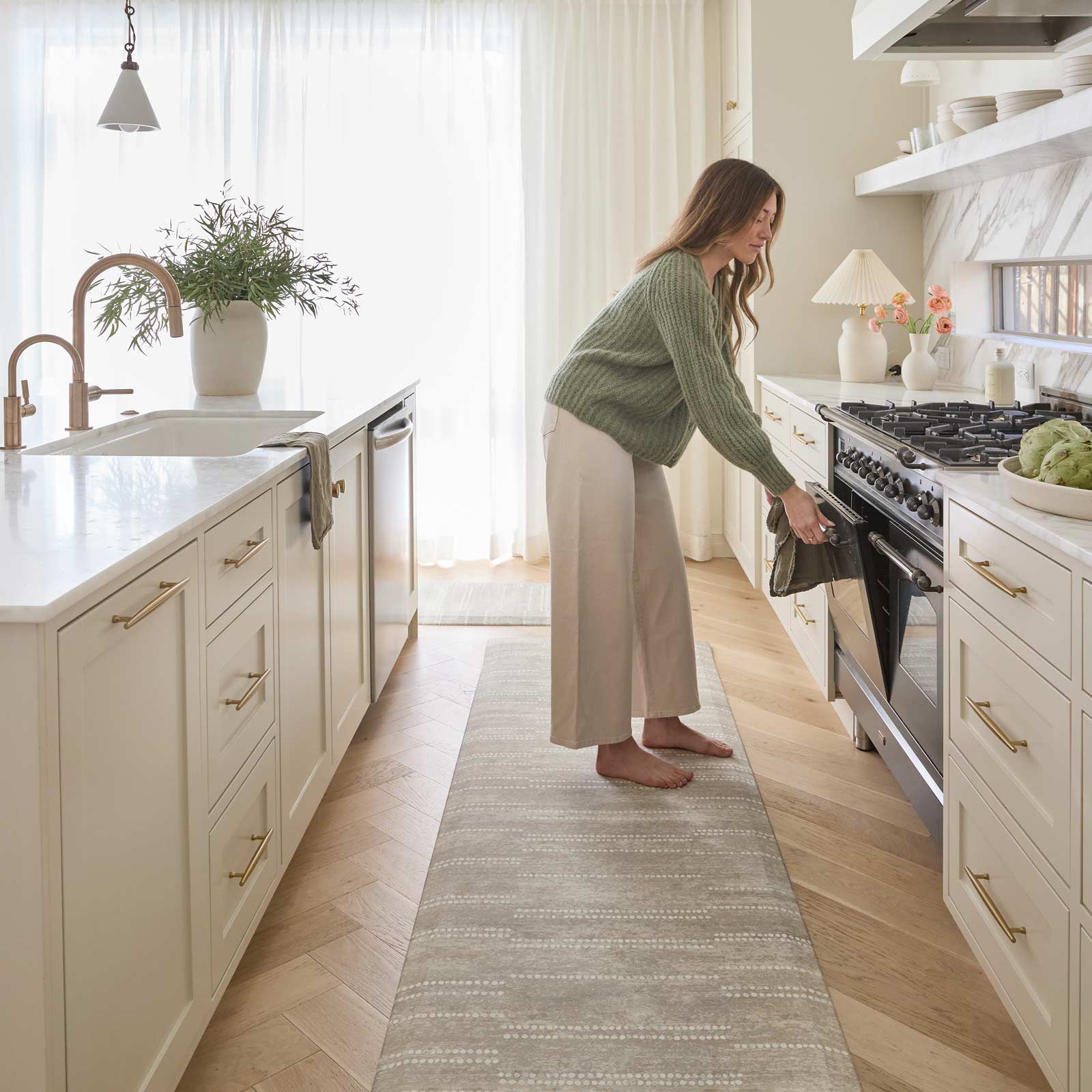 Premium Nama Standing Mat - Ergonomic Anti-Fatigue Floor Mat for Work & Home - Aspen Design - Comfortable Support for Standing Desks, Kitchen, Office & Workstations
