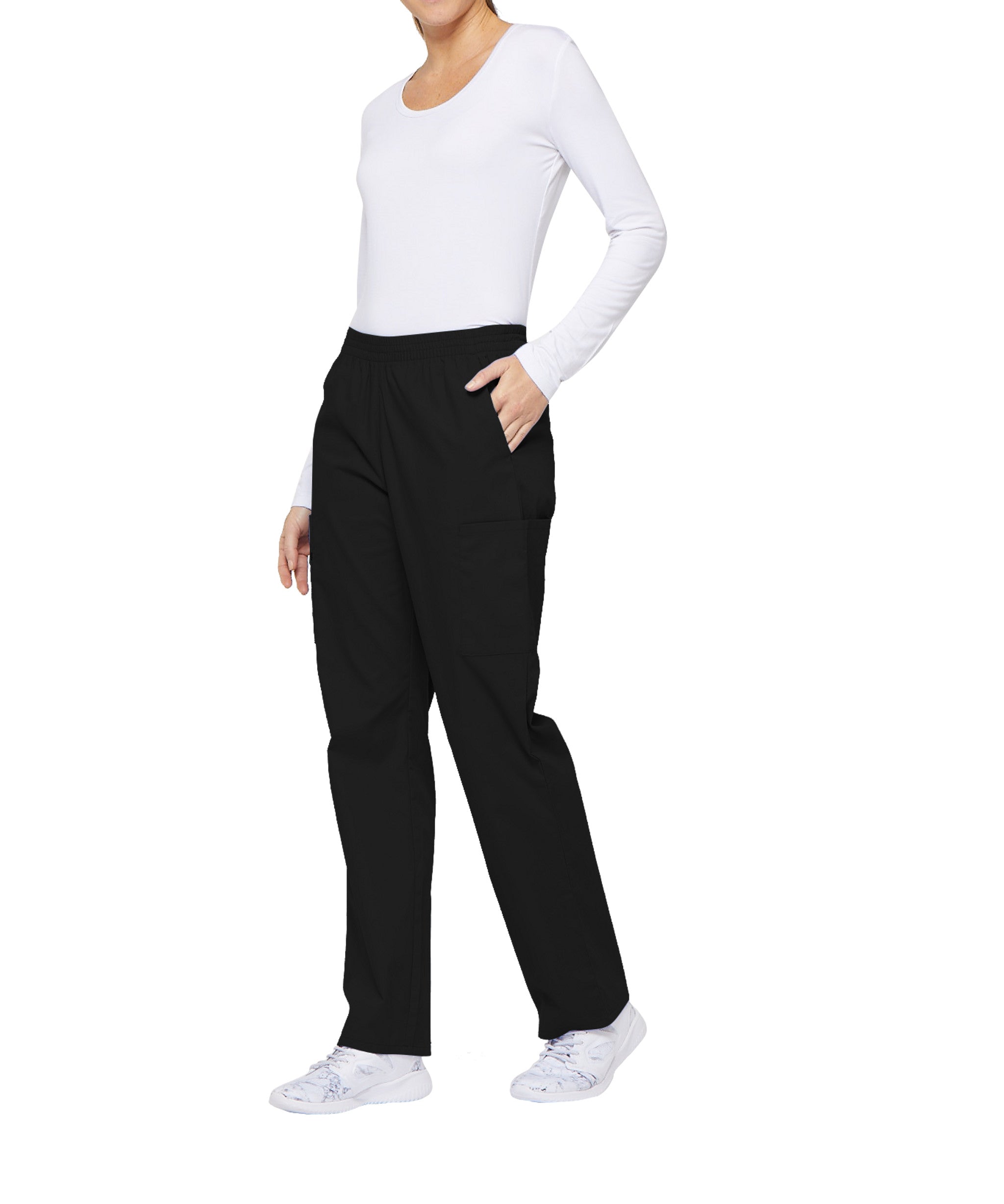 Women's 6-Pocket Cargo Scrub Pants for Nurses & Medical Professionals - Comfortable Work Pants in Sizes 2XL to 5XL - Perfect for Hospital Shifts, Nursing Duties & Healthcare Work