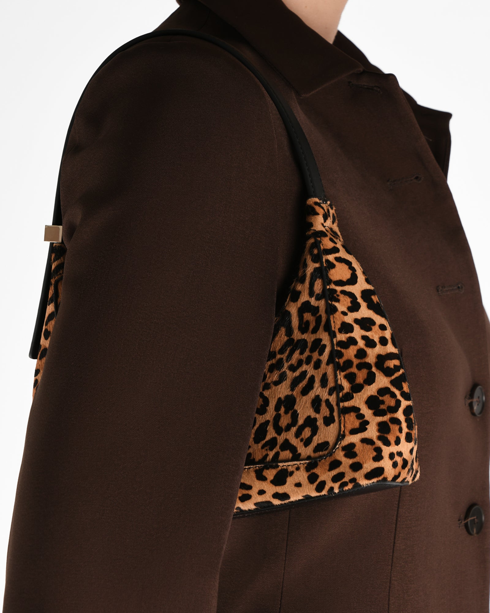 ISABEL Women's Faux Leather Leopard Print Shoulder Bag - Stylish Crossbody Purse for Work, Travel & Everyday Use