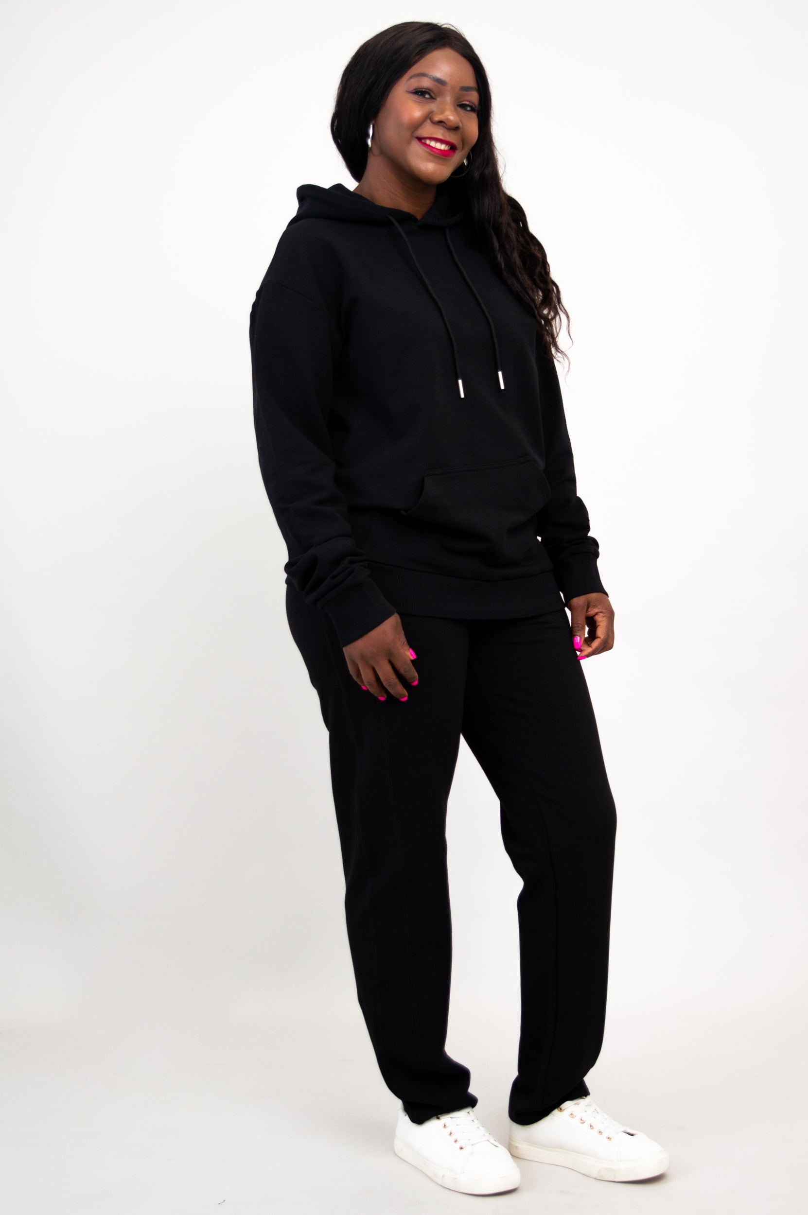 JoeJoe Men's Cotton Hoodie - Soft & Comfortable Black Pullover Sweatshirt for Casual Wear, Gym & Outdoor Activities