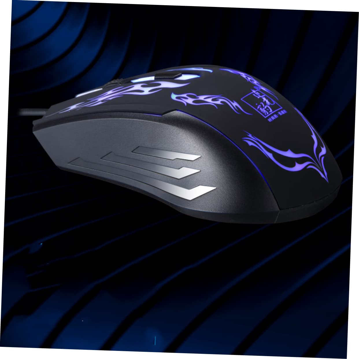 Uonlytech Wired Gaming Mouse - 1600 DPI, 4 Programmable Buttons, Ergonomic LED Optical Mouse for PC Gaming & Office Work - Black (Perfect for FPS, MOBA & Everyday Computer Use)