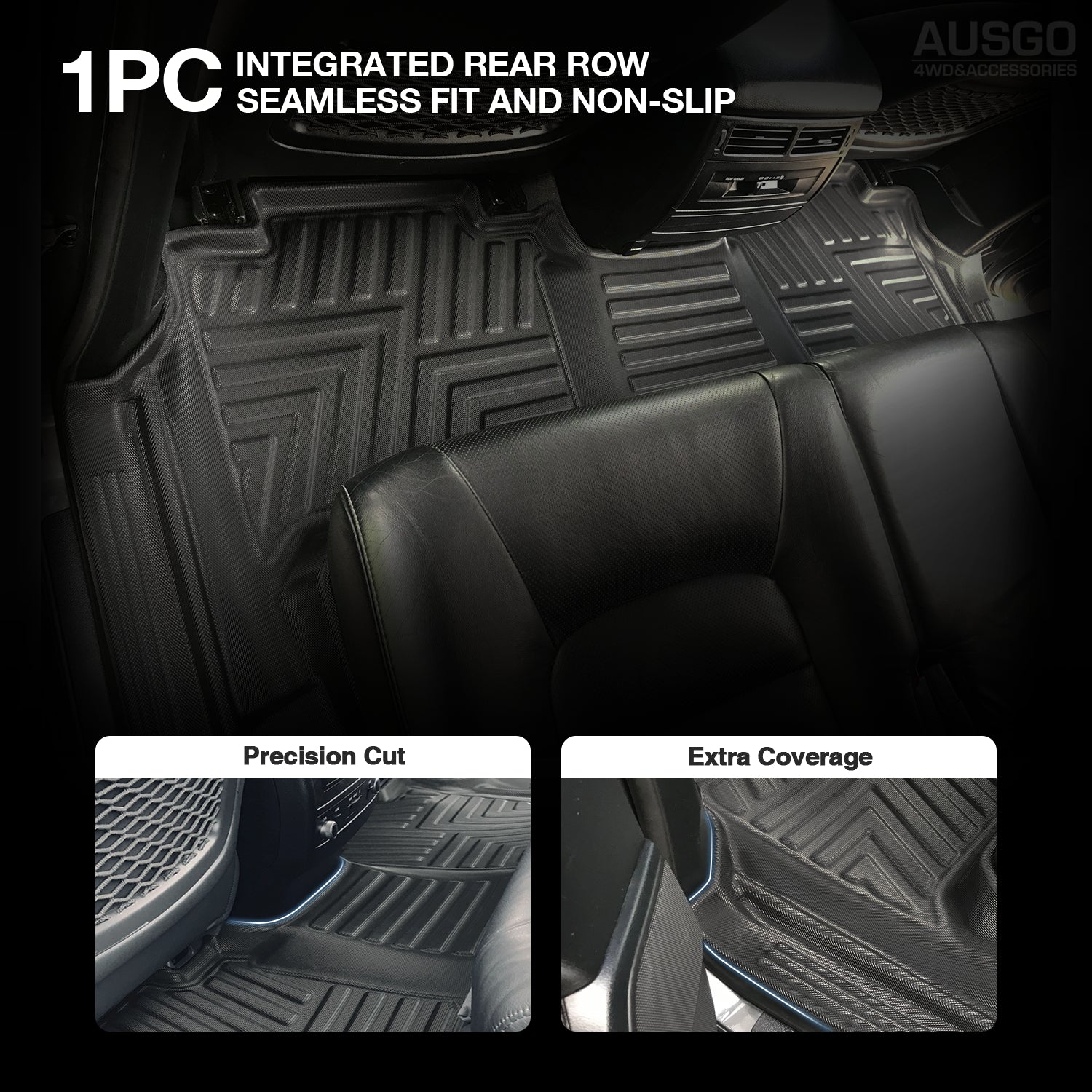 5D Custom Fit Car Floor Mats for Toyota LandCruiser 200 LC200 (2007-2012) - All-Weather Protection & Easy Cleaning - Perfect for Off-Road Adventures & Daily Commutes