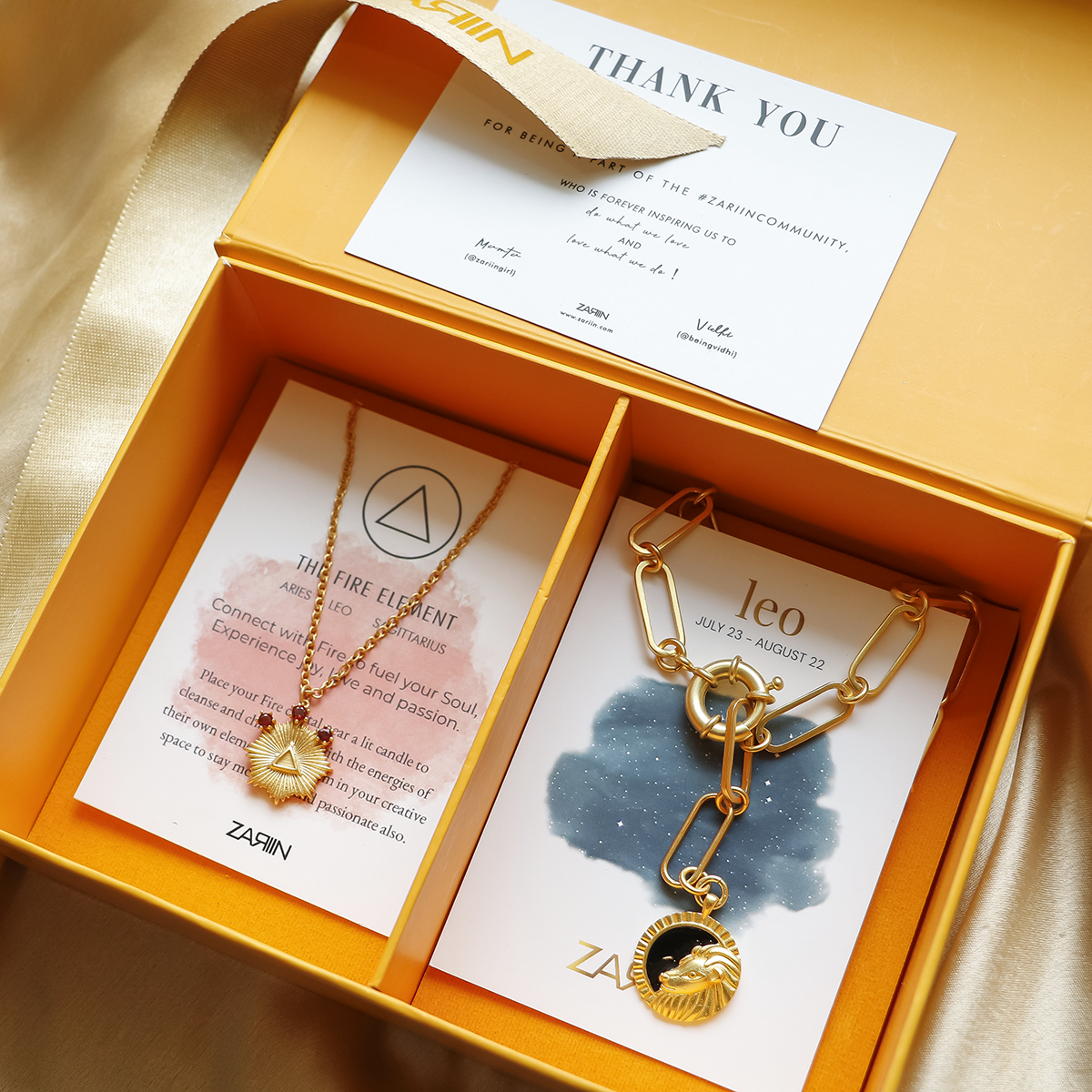 Leo & Fire Zodiac Necklaces Gift Set - Elegant Constellation Jewelry for Women, Perfect Birthday & Anniversary Gifts - Ideal for Daily Wear, Date Nights & Special Occasions