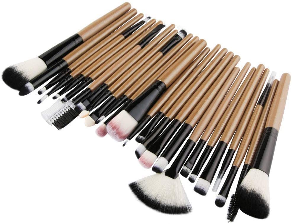 25Pcs Professional Makeup Brushes Set for Eyeshadow, Foundation, Powder, Eyeliner & Lips - Complete Cosmetic Beauty Tool Kit (Color A) | Perfect for Daily Makeup, Travel & Professional Artists
