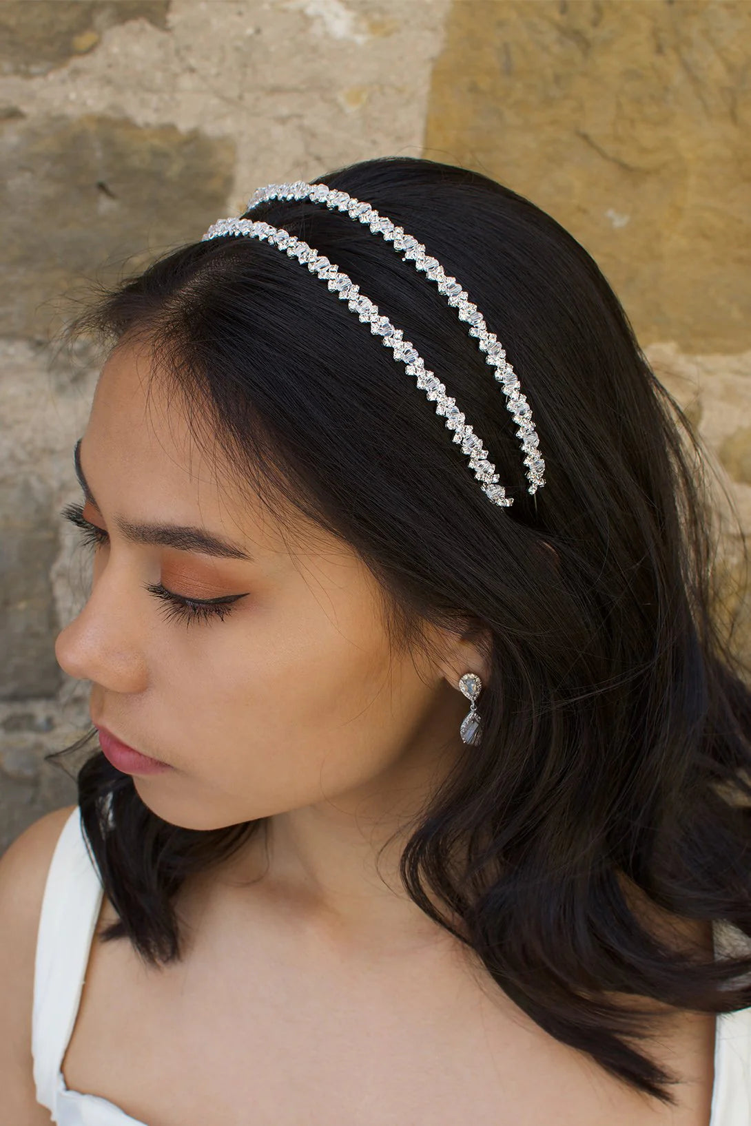 Genevieve Double Row Headband for Women - Fashion Hair Accessories for Workout, Yoga, Sports & Everyday Wear