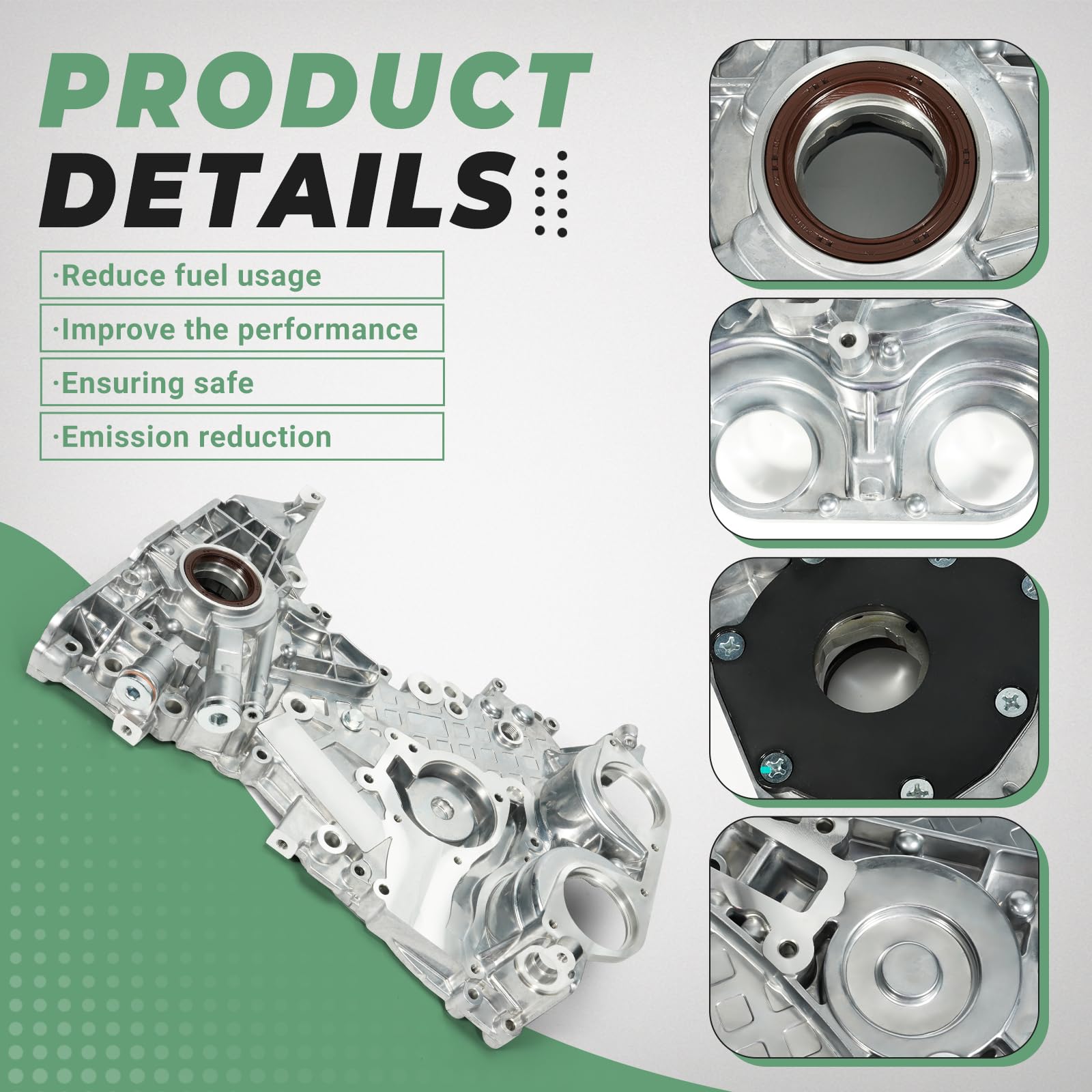 Engine Timing Cover 25199424 - Compatible with Chevy Sonic/Cruze/Trax 2011-2020 & Buick Encore 2013-2017 - Replaces 55562788 25194353 25195406 - Timing Chain Oil Pump Cover - Perfect for Engine Repair & Maintenance